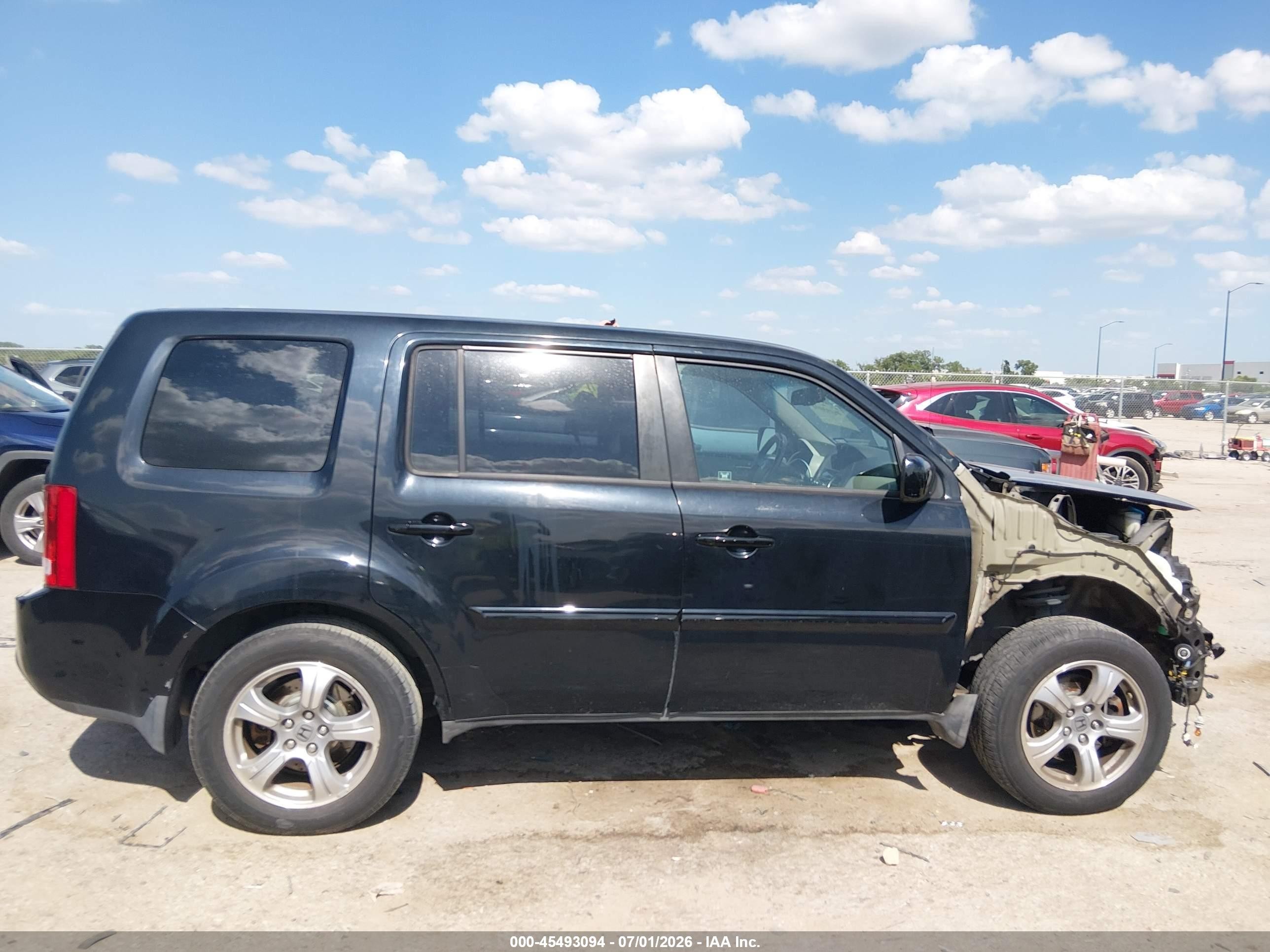 2012 Honda Pilot Ex-l Black vin: 5FNYF4H73CB018766