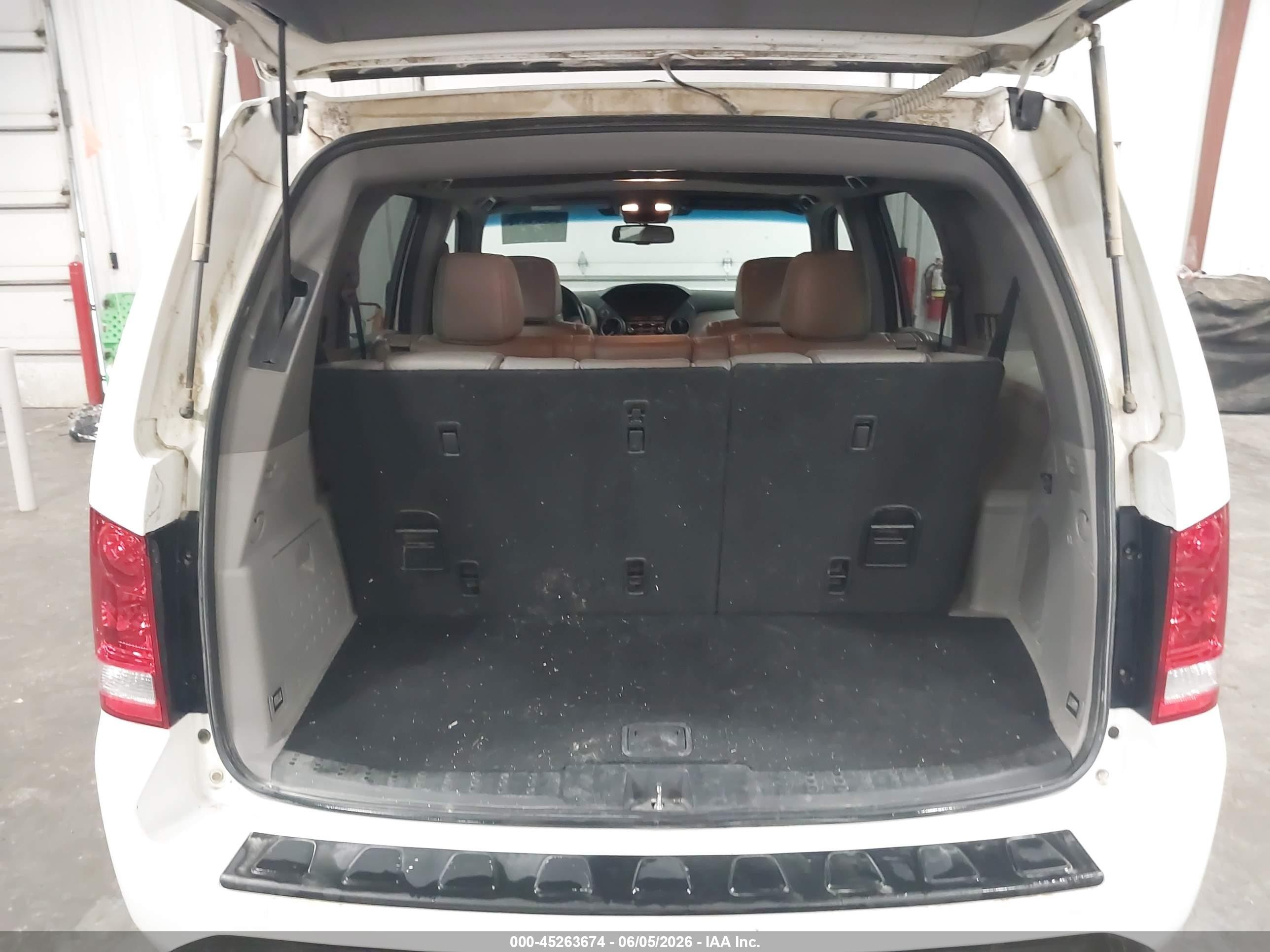 2012 Honda Pilot Ex-l White vin: 5FNYF4H73CB070706