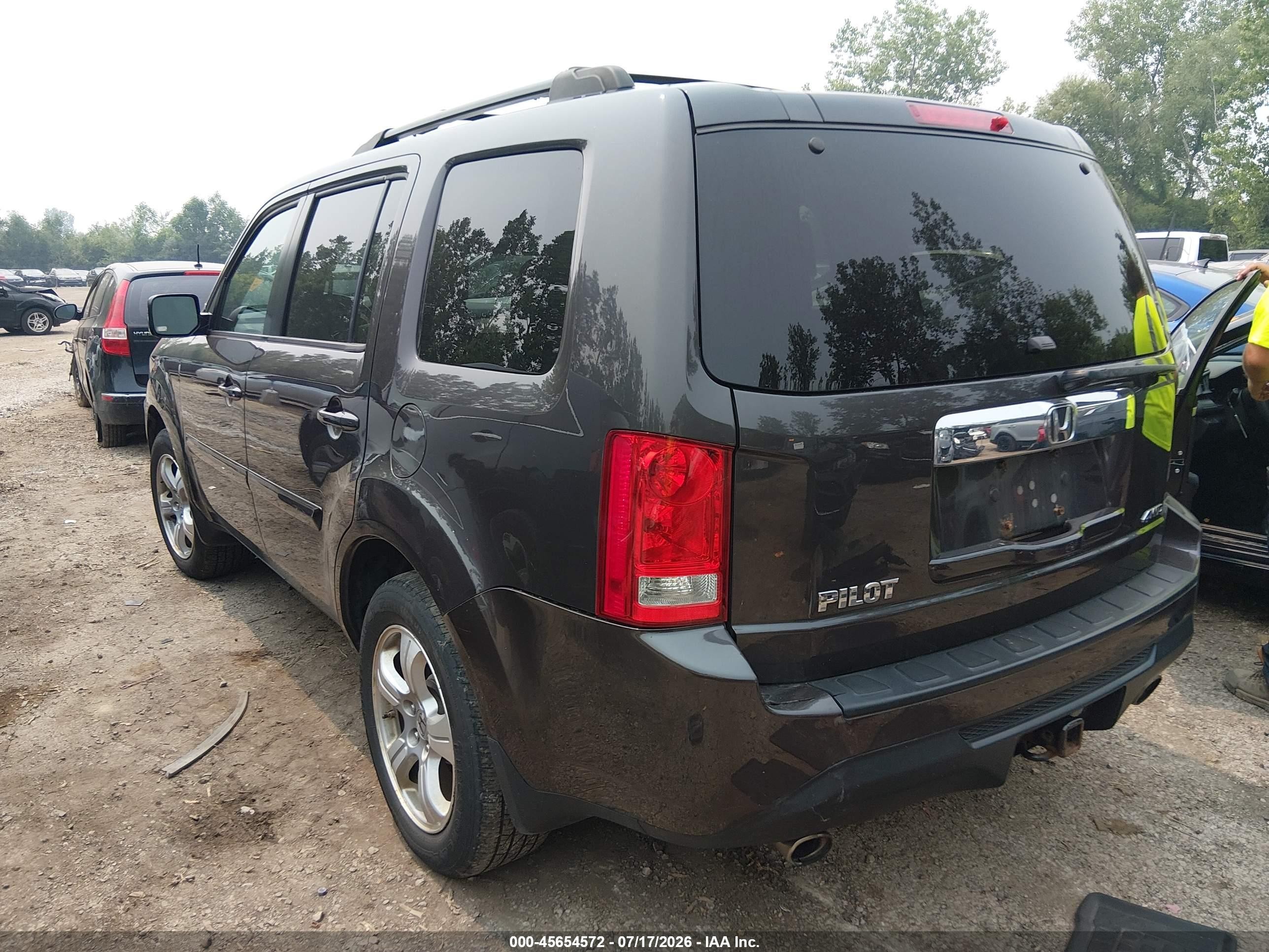2014 Honda Pilot Ex-l Gray vin: 5FNYF4H73EB048689