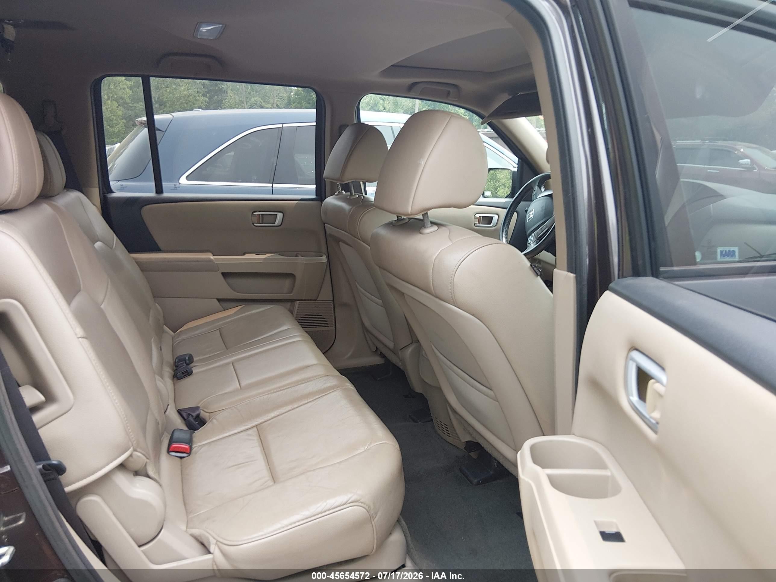 2014 Honda Pilot Ex-l Gray vin: 5FNYF4H73EB048689