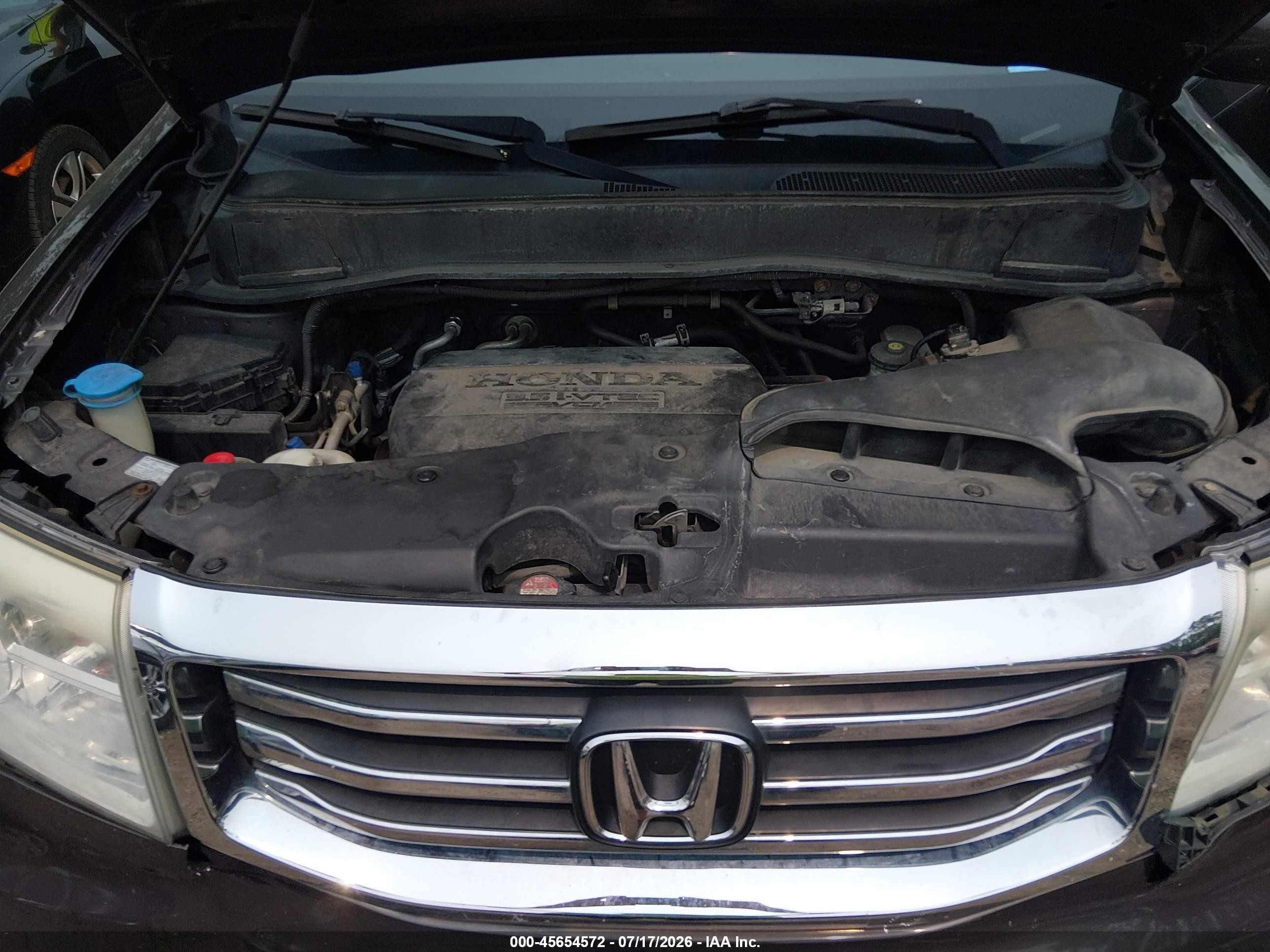 2014 Honda Pilot Ex-l Gray vin: 5FNYF4H73EB048689