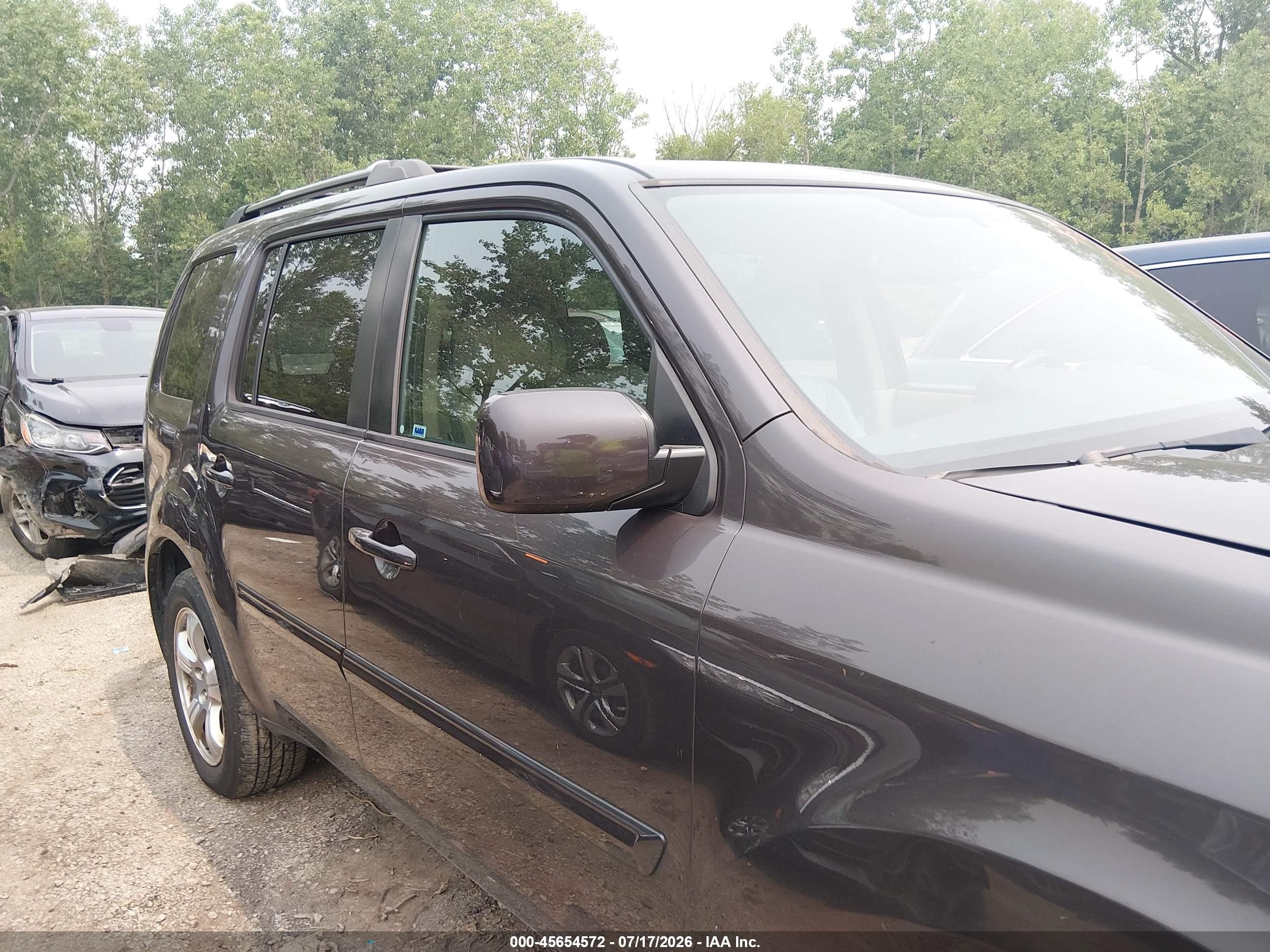 2014 Honda Pilot Ex-l Gray vin: 5FNYF4H73EB048689