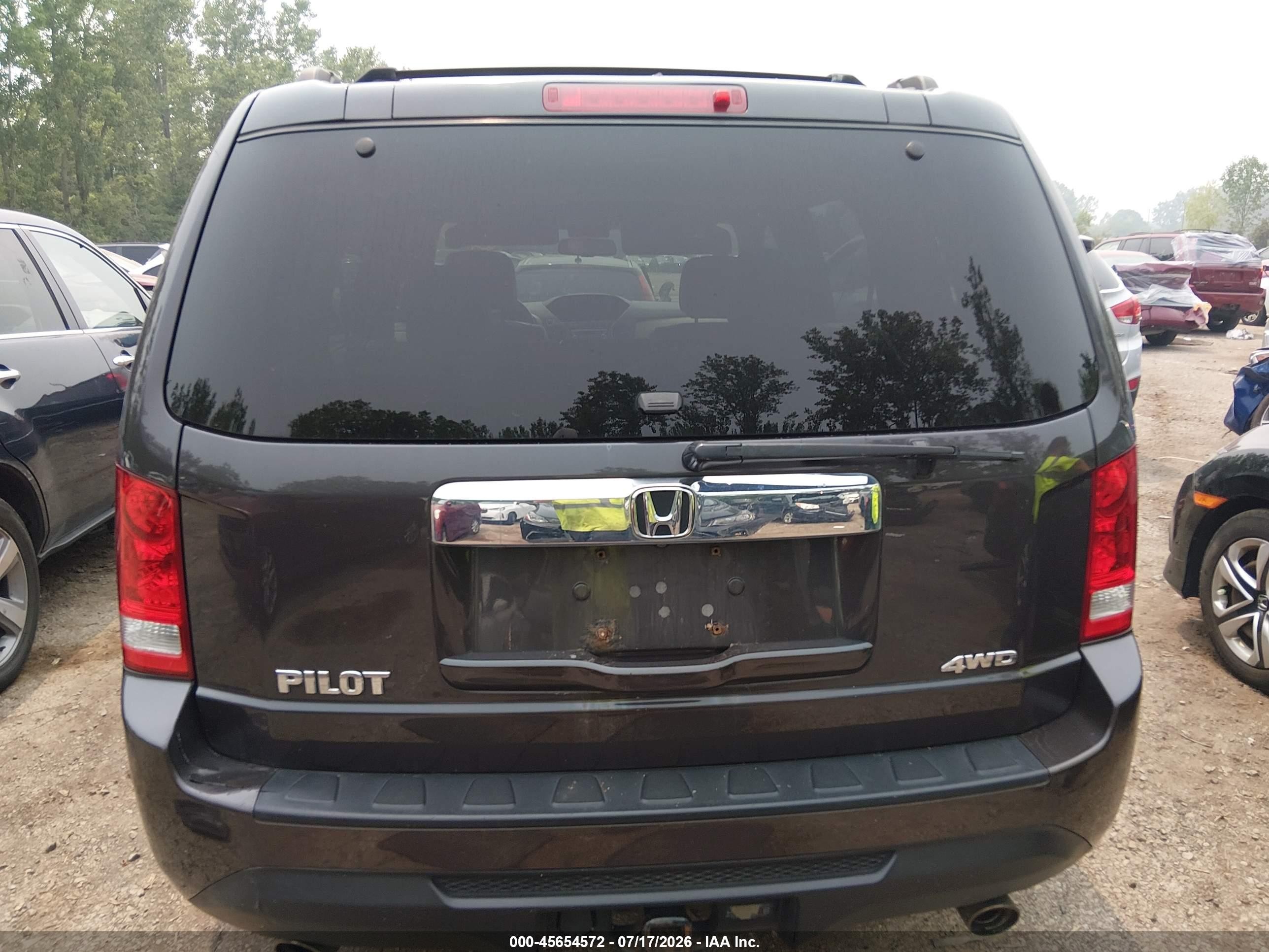 2014 Honda Pilot Ex-l Gray vin: 5FNYF4H73EB048689