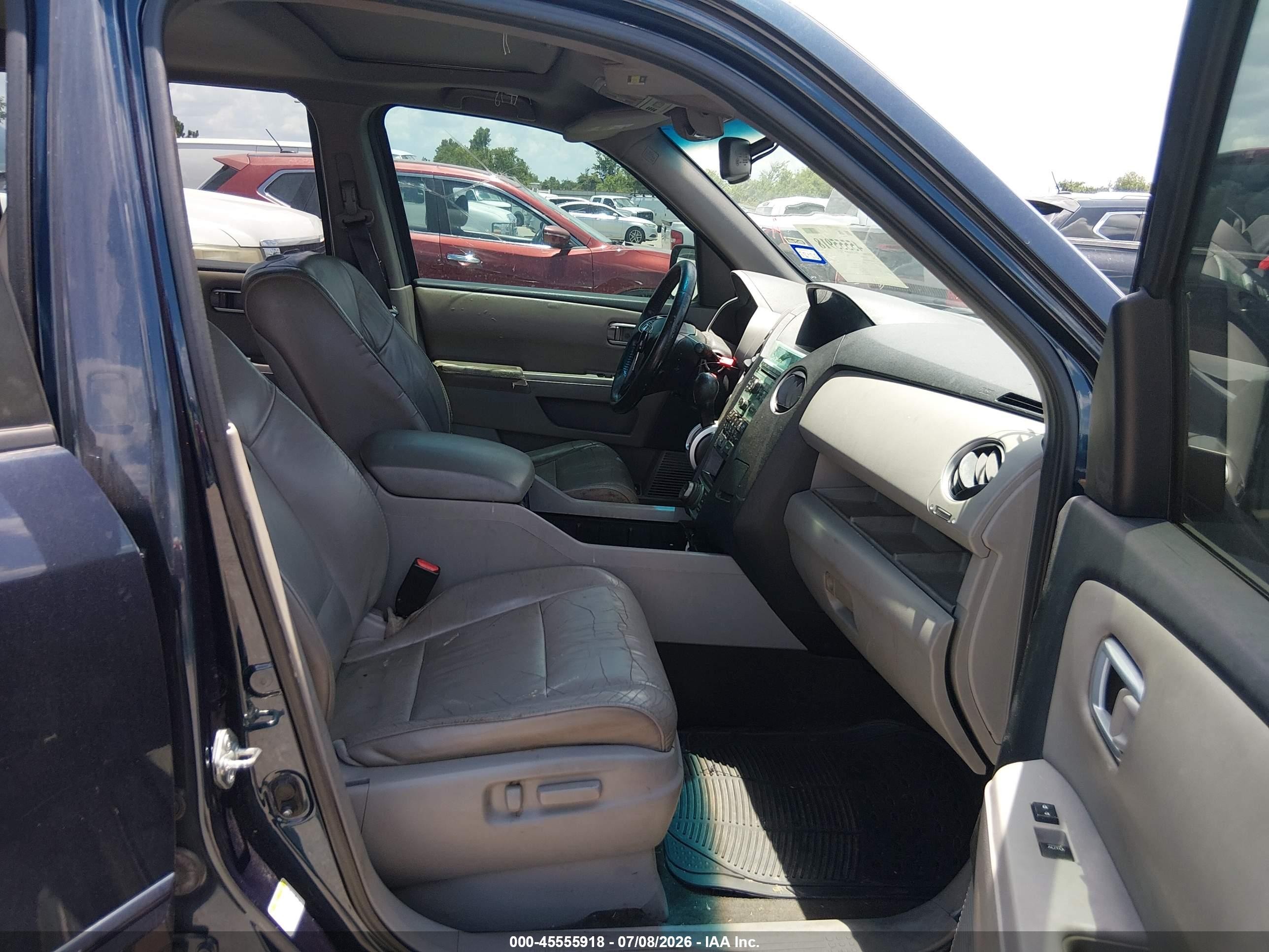 2011 Honda Pilot Ex-l Blue vin: 5FNYF4H74BB054030