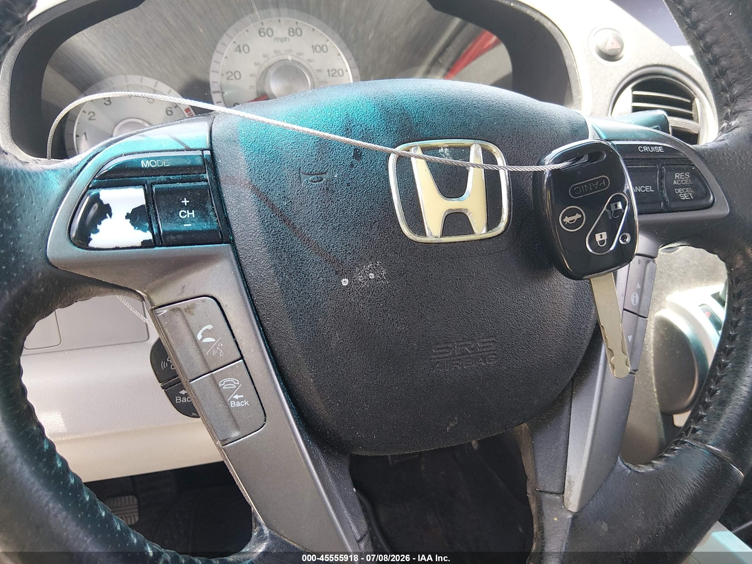 2011 Honda Pilot Ex-l Blue vin: 5FNYF4H74BB054030