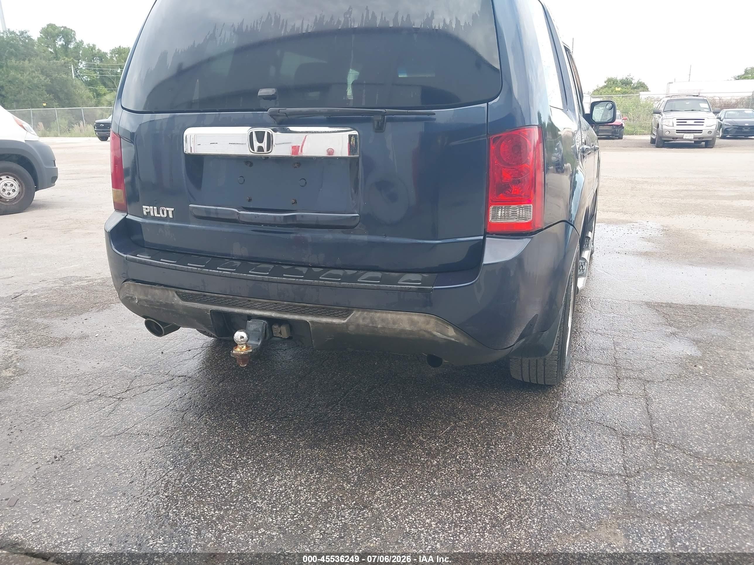 2011 Honda Pilot Ex-l Blue vin: 5FNYF4H74BB099307