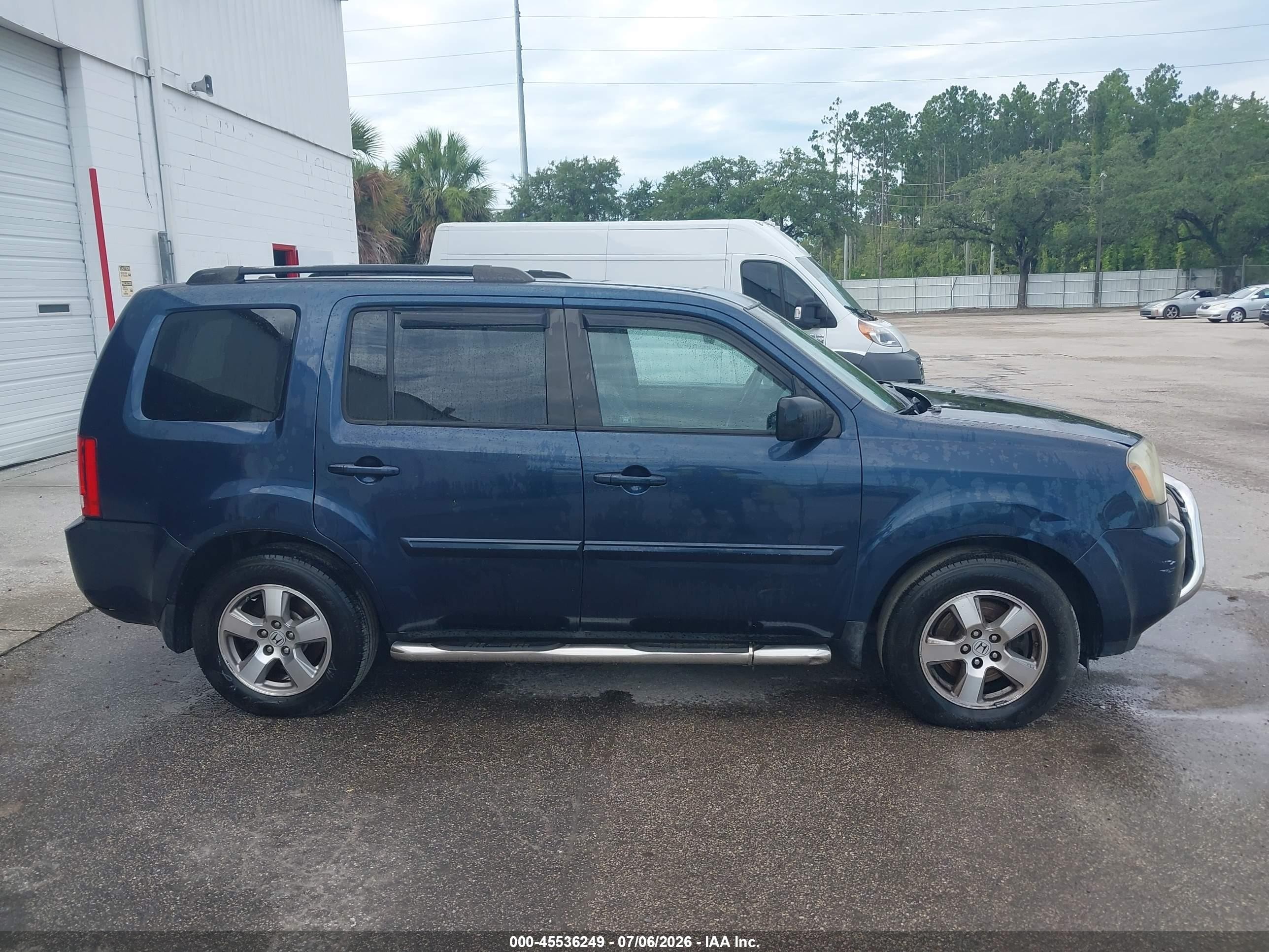 2011 Honda Pilot Ex-l Blue vin: 5FNYF4H74BB099307