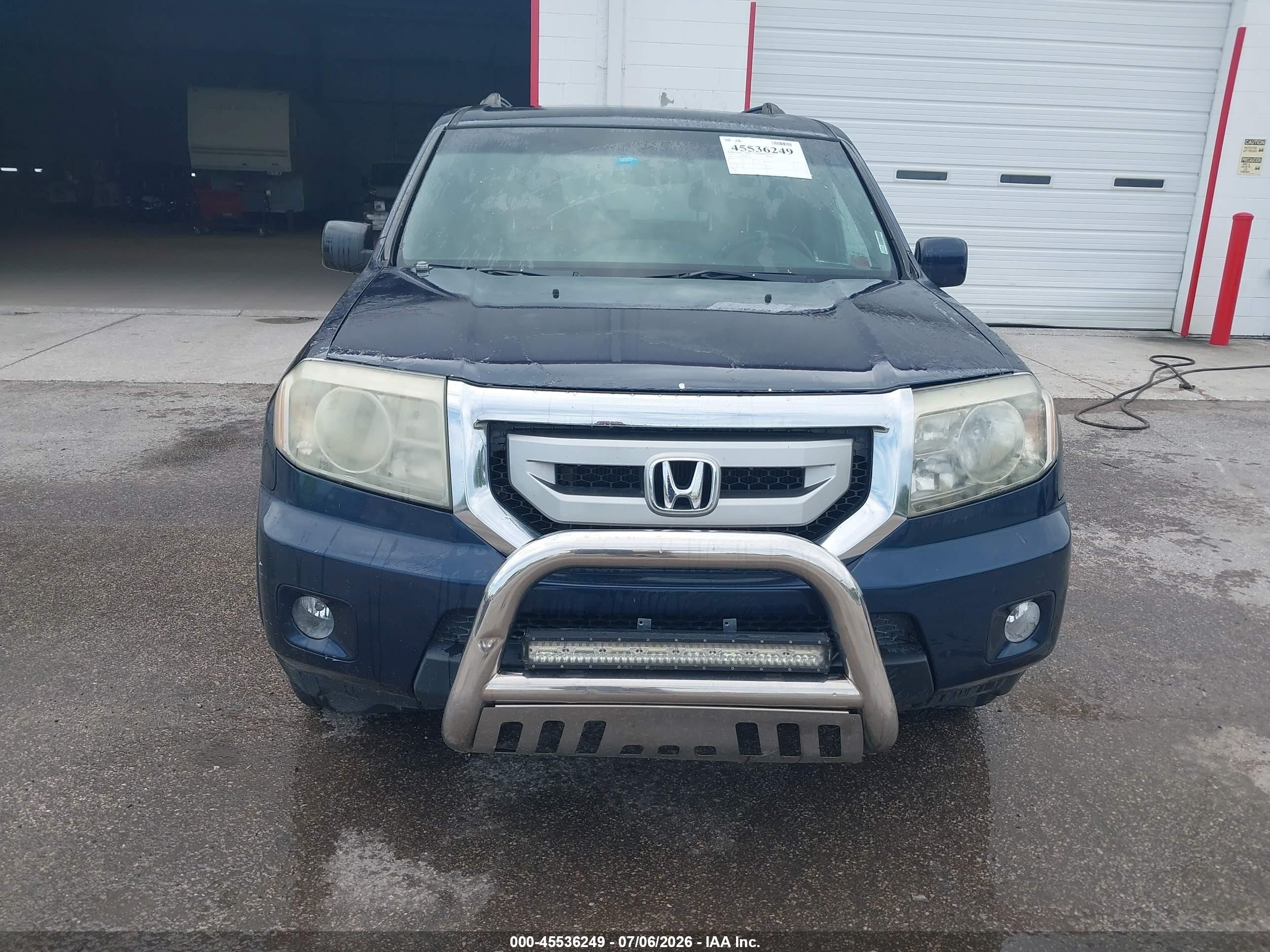 2011 Honda Pilot Ex-l Blue vin: 5FNYF4H74BB099307