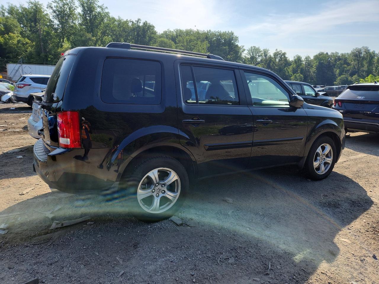 2013 Honda Pilot Exln Black vin: 5FNYF4H74DB013481