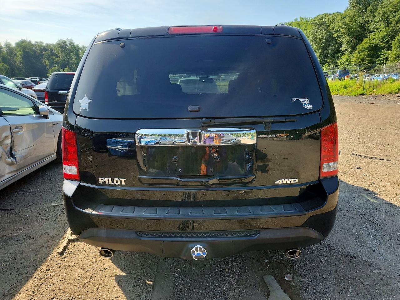 2013 Honda Pilot Exln Black vin: 5FNYF4H74DB013481