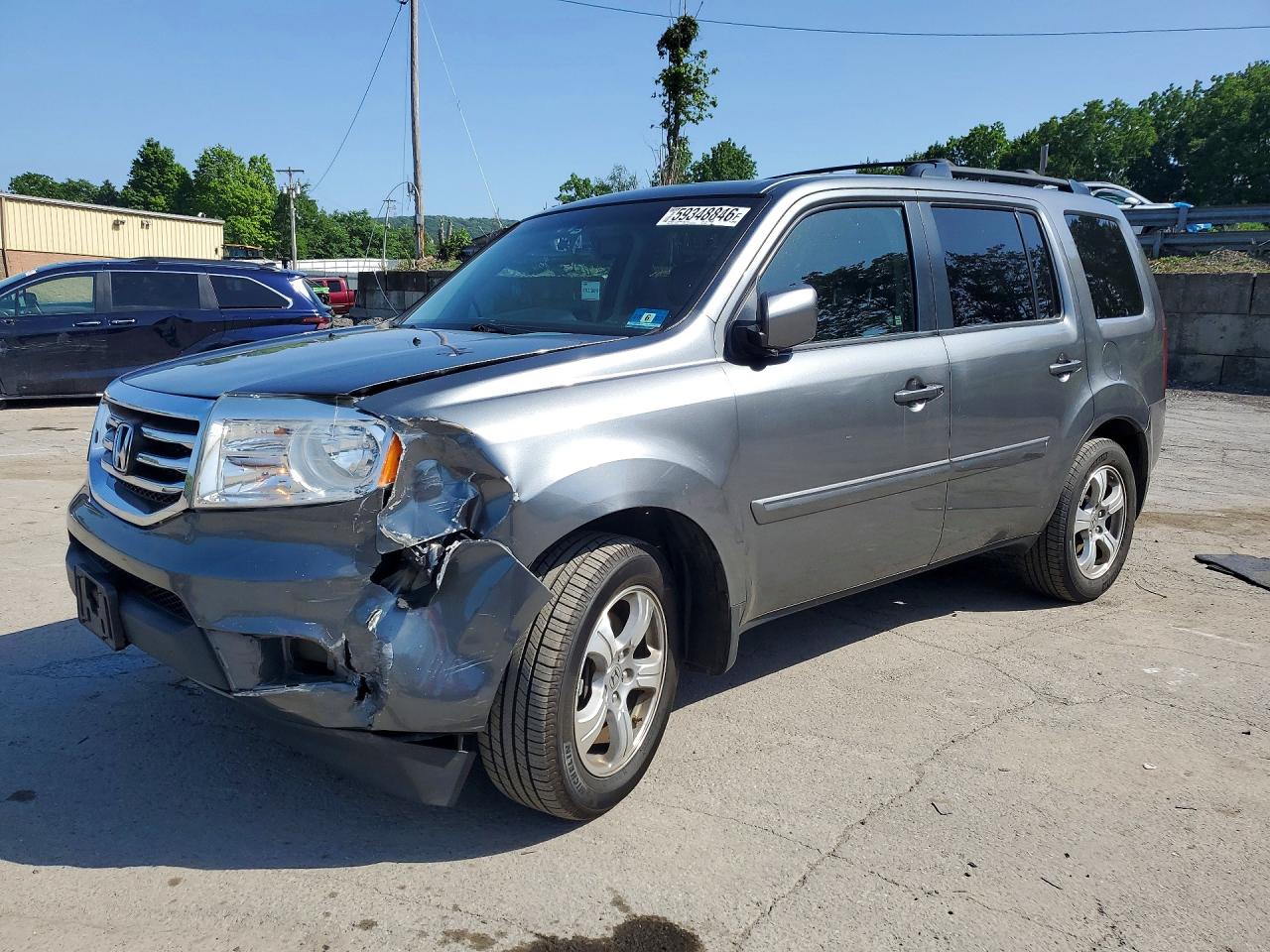2013 Honda Pilot Exln Charcoal vin: 5FNYF4H74DB053835