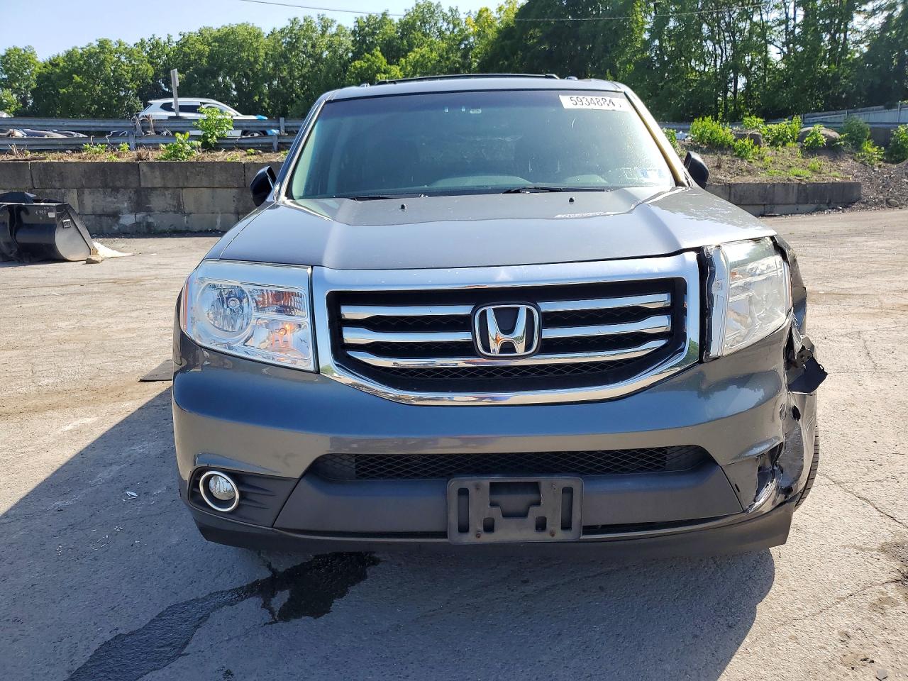 2013 Honda Pilot Exln Charcoal vin: 5FNYF4H74DB053835
