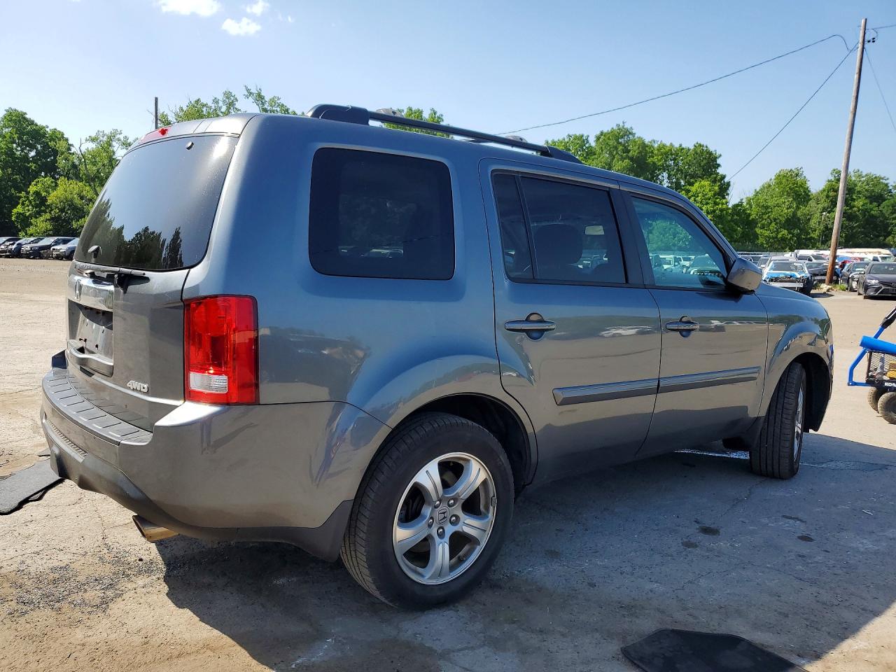 2013 Honda Pilot Exln Charcoal vin: 5FNYF4H74DB053835