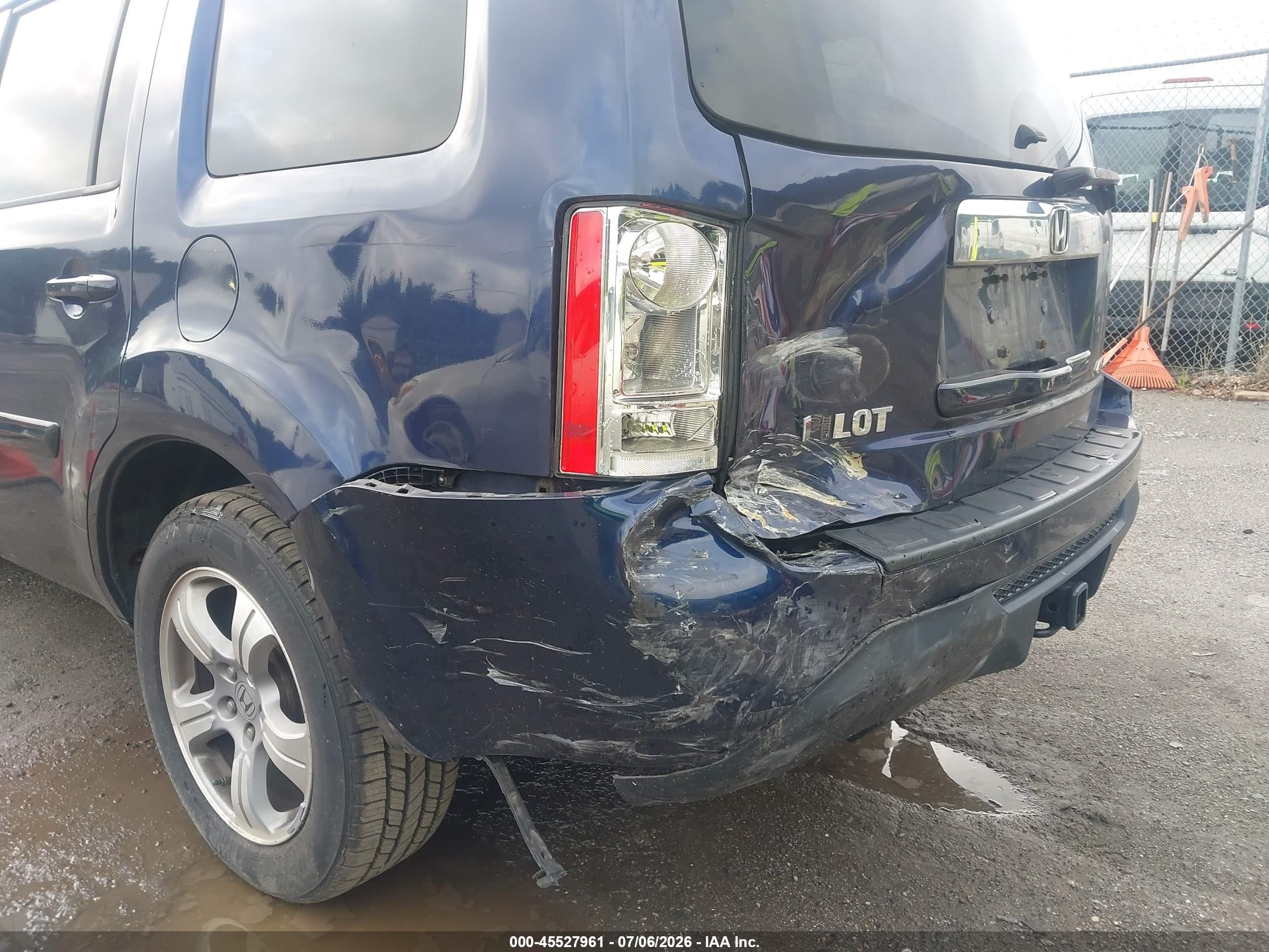 2013 Honda Pilot Ex-l Navy vin: 5FNYF4H74DB077259