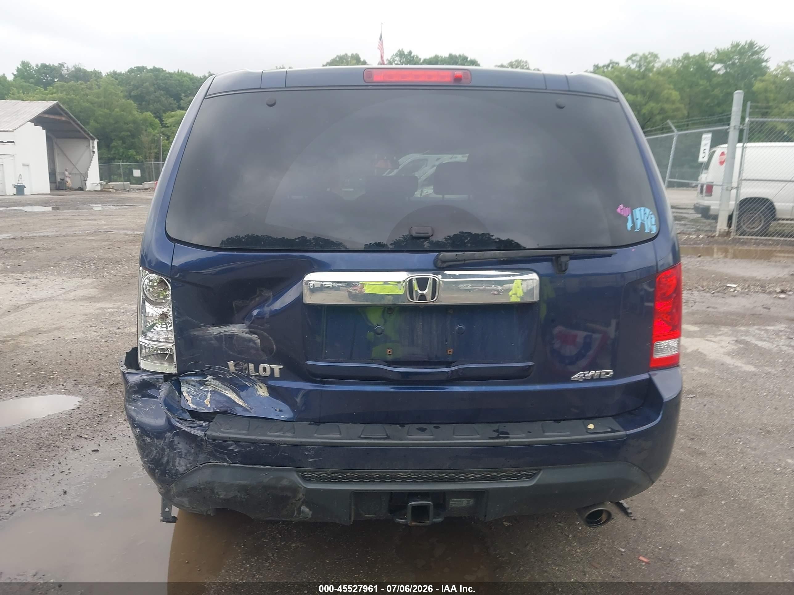 2013 Honda Pilot Ex-l Navy vin: 5FNYF4H74DB077259