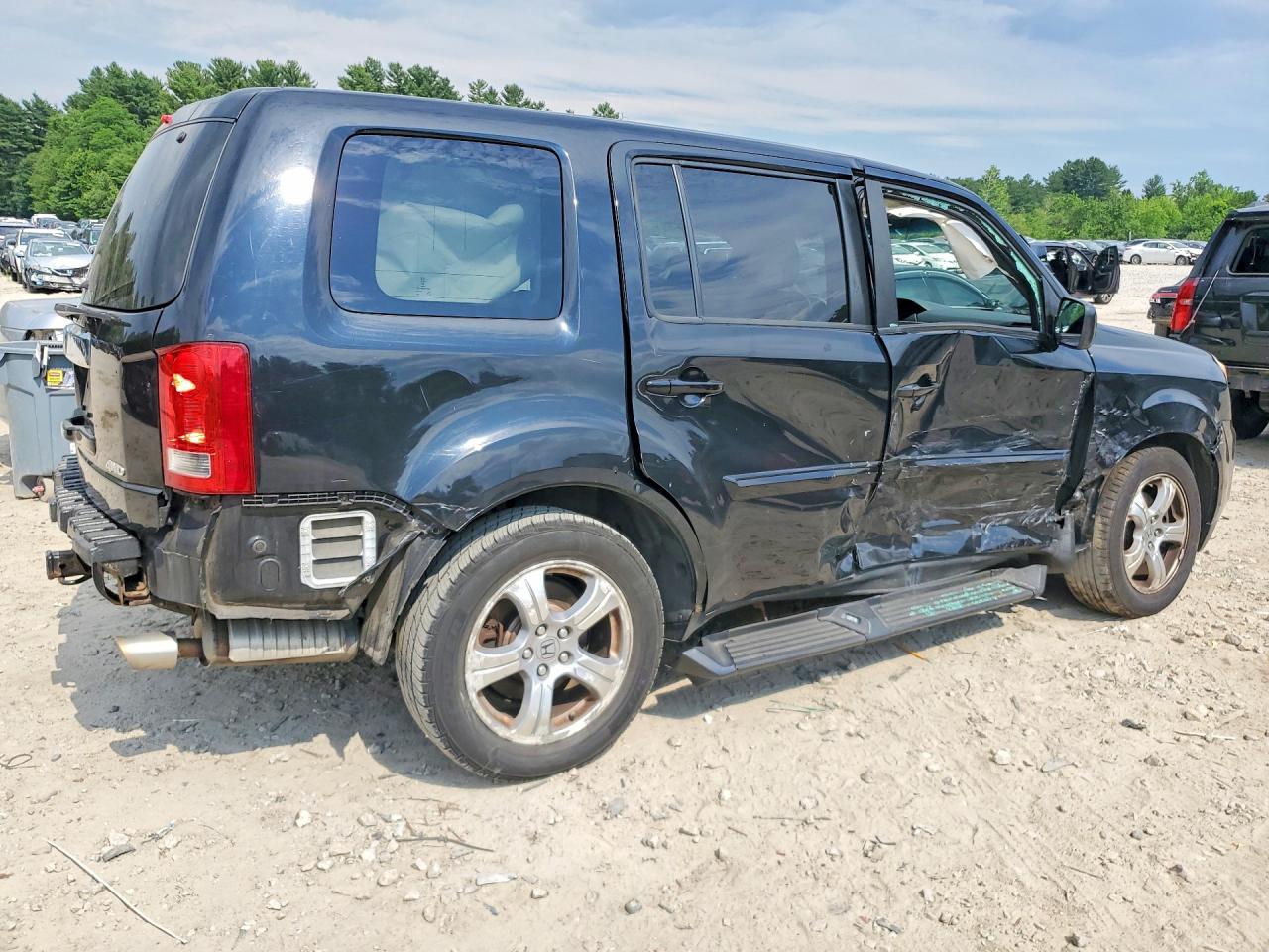 2014 Honda Pilot Exln Black vin: 5FNYF4H74EB021775