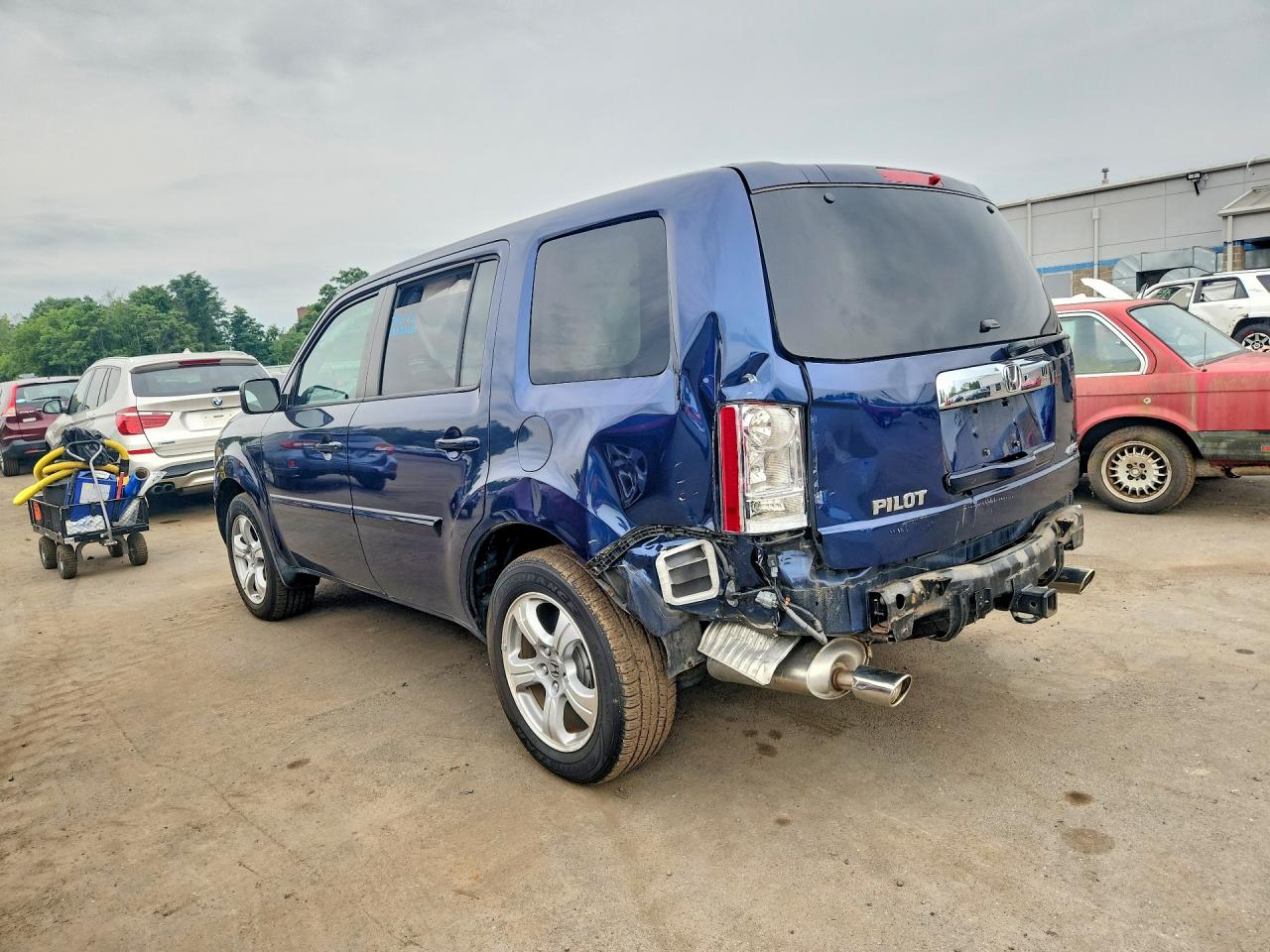 2015 Honda Pilot Exln Blue vin: 5FNYF4H74FB018781