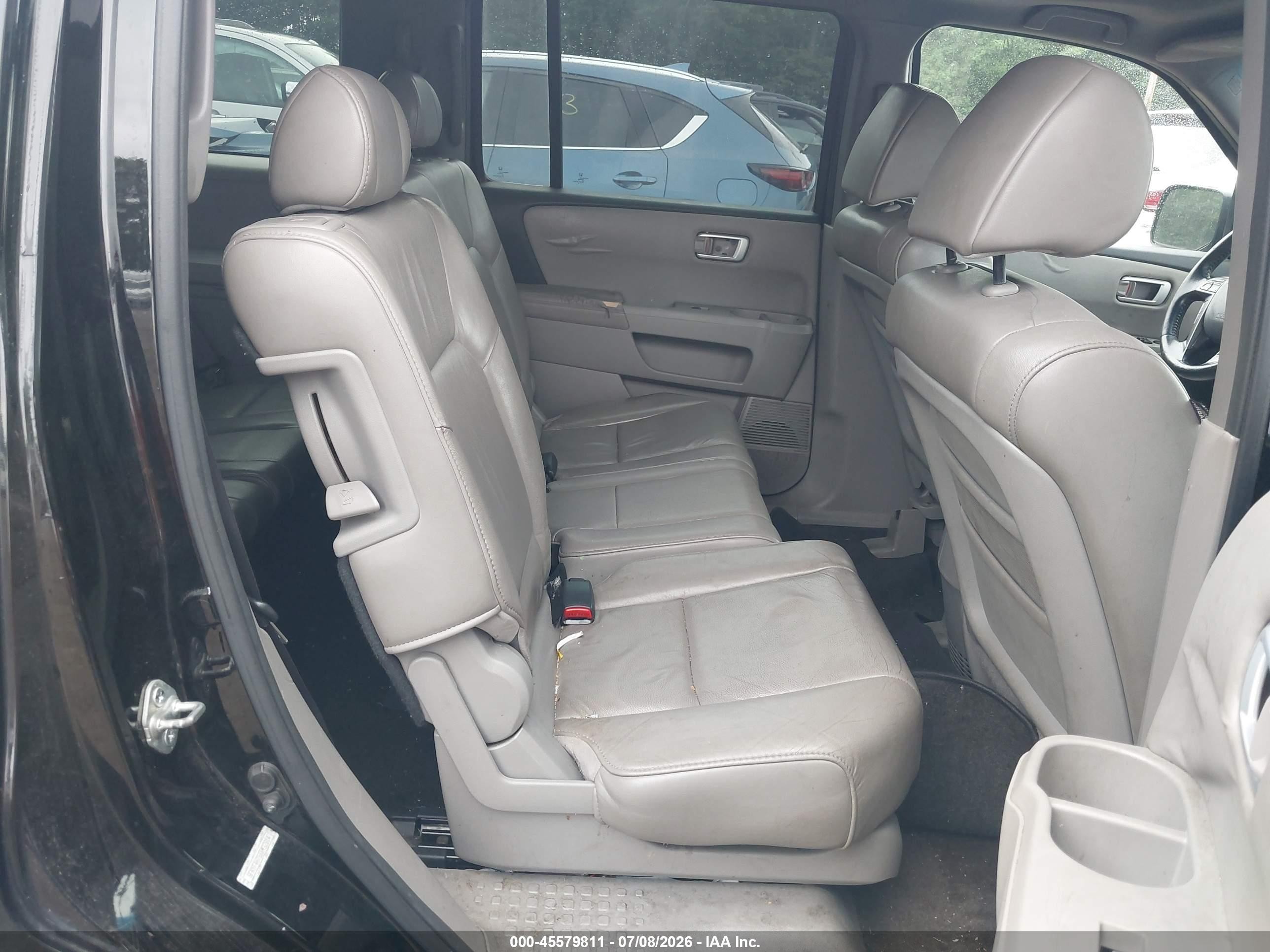 2011 Honda Pilot Ex-l Black vin: 5FNYF4H75BB032814