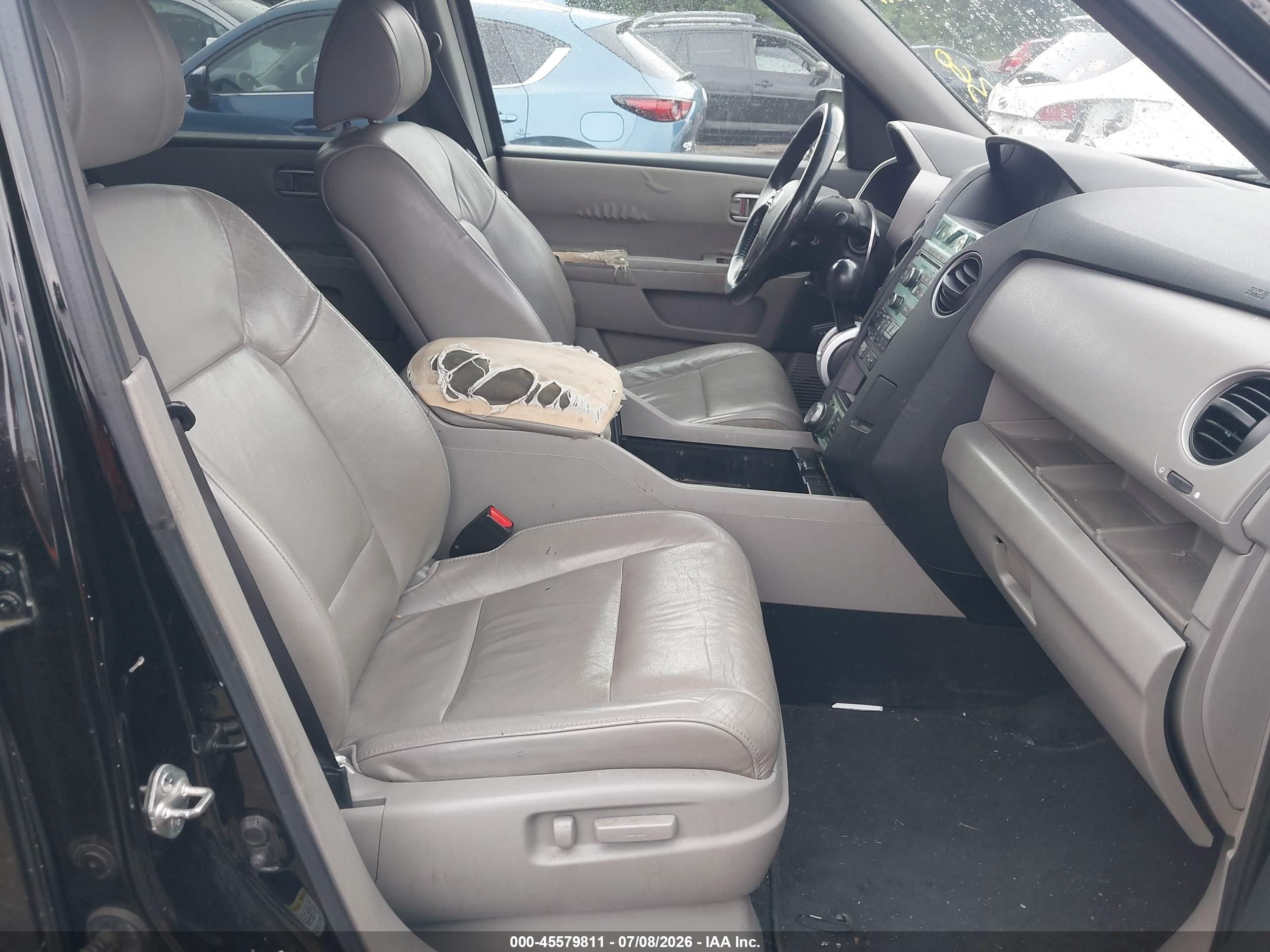 2011 Honda Pilot Ex-l Black vin: 5FNYF4H75BB032814