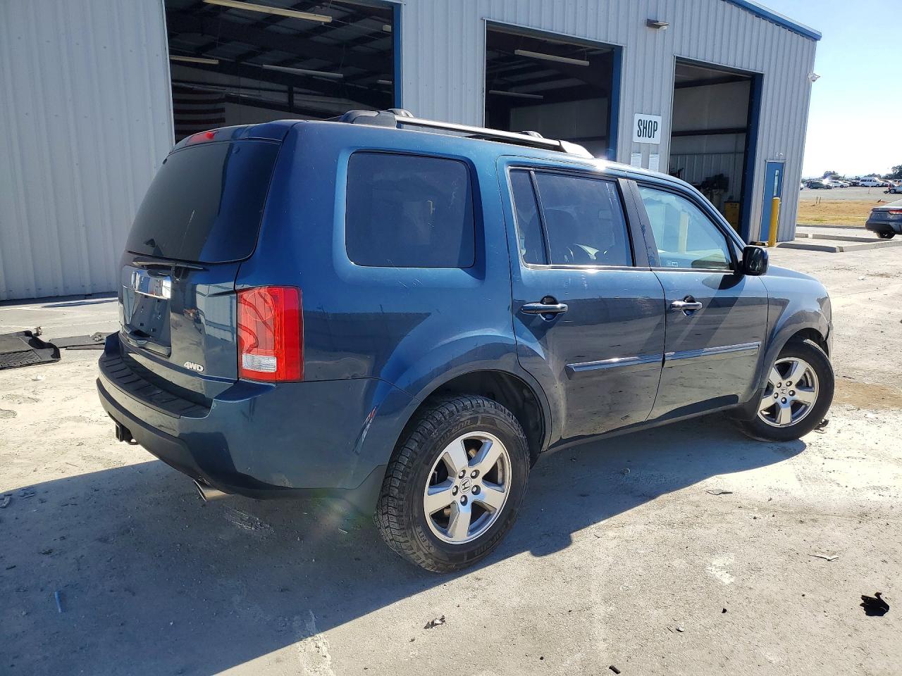 2011 Honda Pilot Exln Синий vin: 5FNYF4H75BB062024