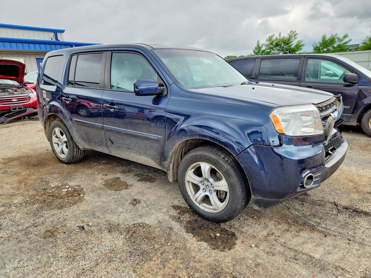 2012 Honda Pilot Exln Blue vin: 5FNYF4H75CB004836