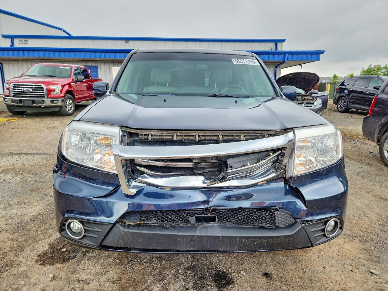 2012 Honda Pilot Exln Blue vin: 5FNYF4H75CB004836