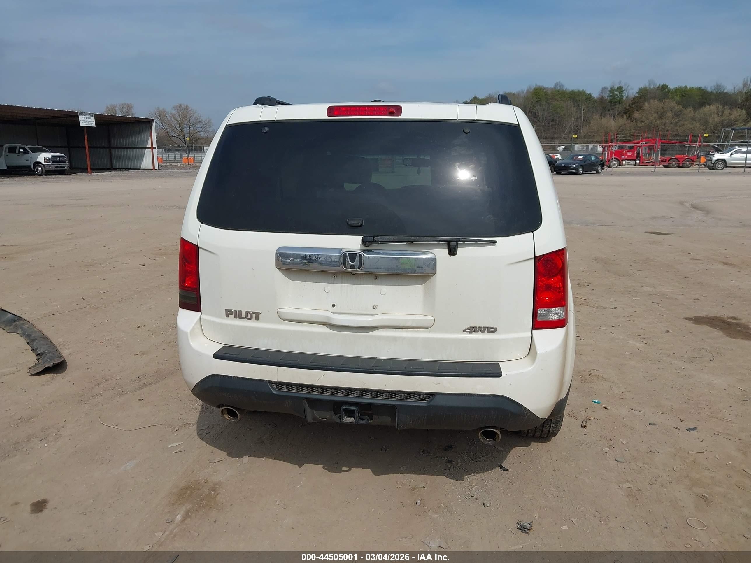 2012 Honda Pilot Ex-l White vin: 5FNYF4H75CB030658