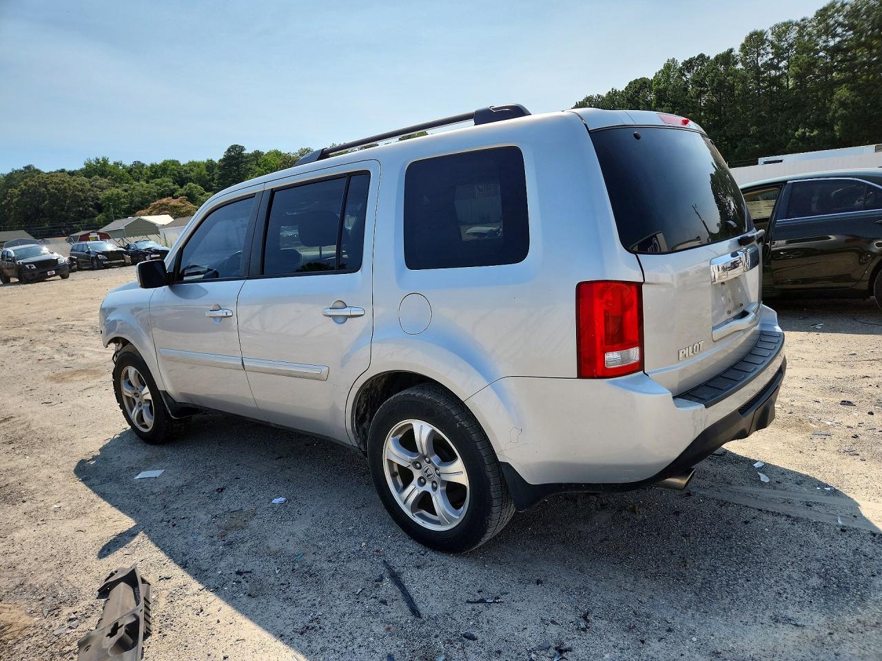 2013 Honda Pilot Exln Silver vin: 5FNYF4H75DB043184