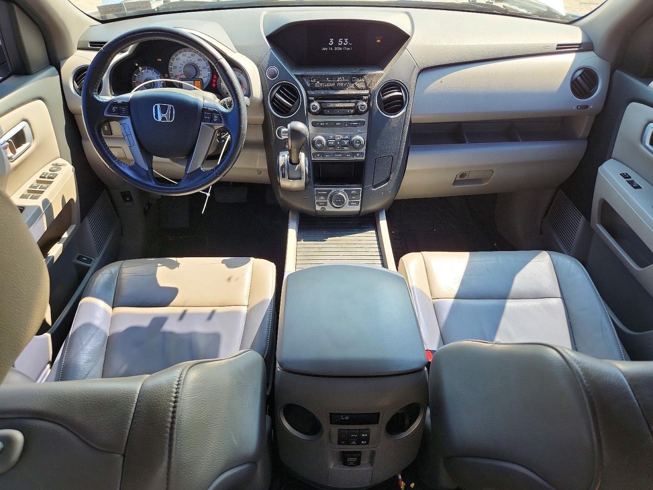 2013 Honda Pilot Exln Silver vin: 5FNYF4H75DB043184