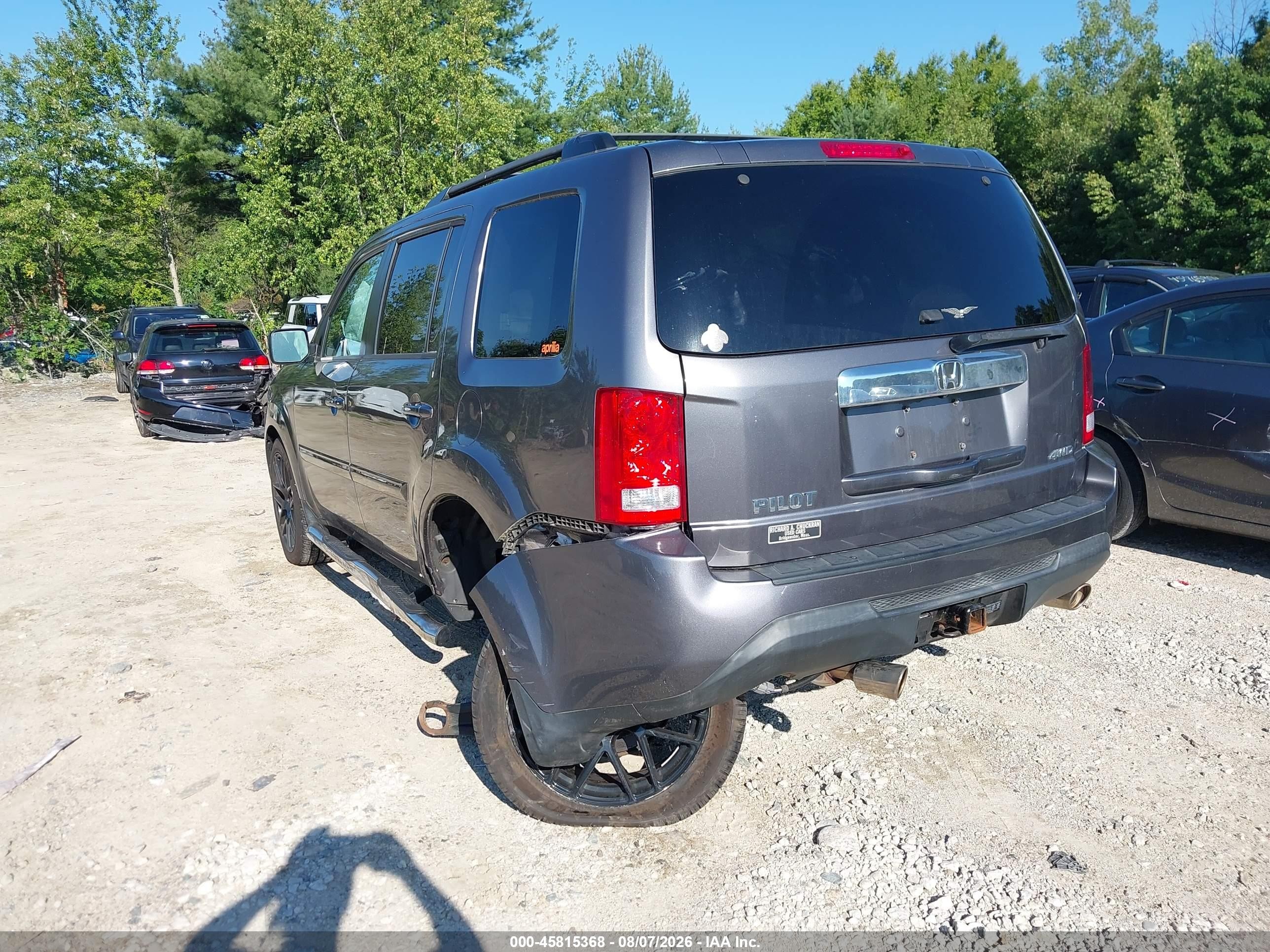 2014 Honda Pilot Ex-l Gray vin: 5FNYF4H75EB027570