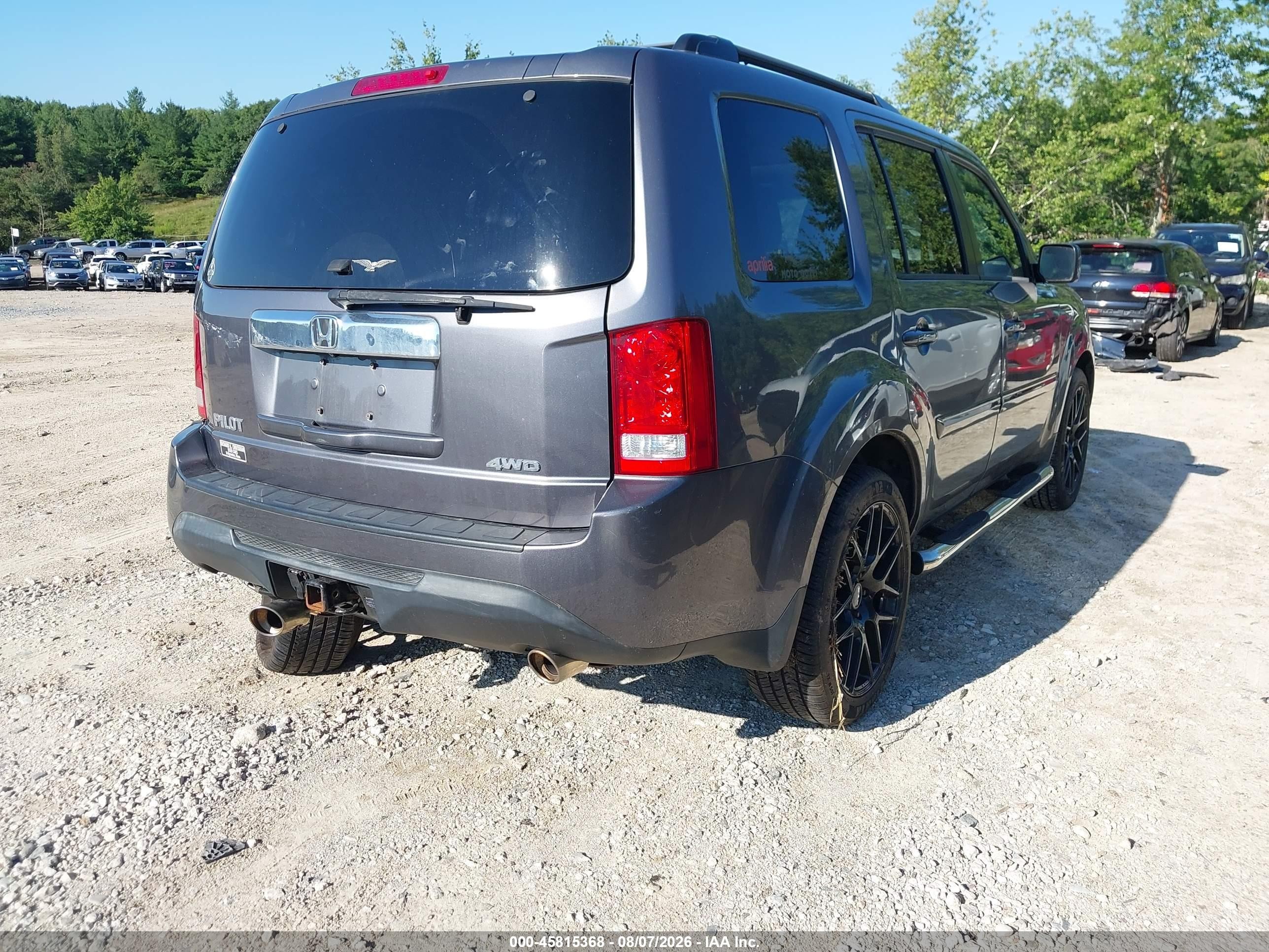 2014 Honda Pilot Ex-l Gray vin: 5FNYF4H75EB027570