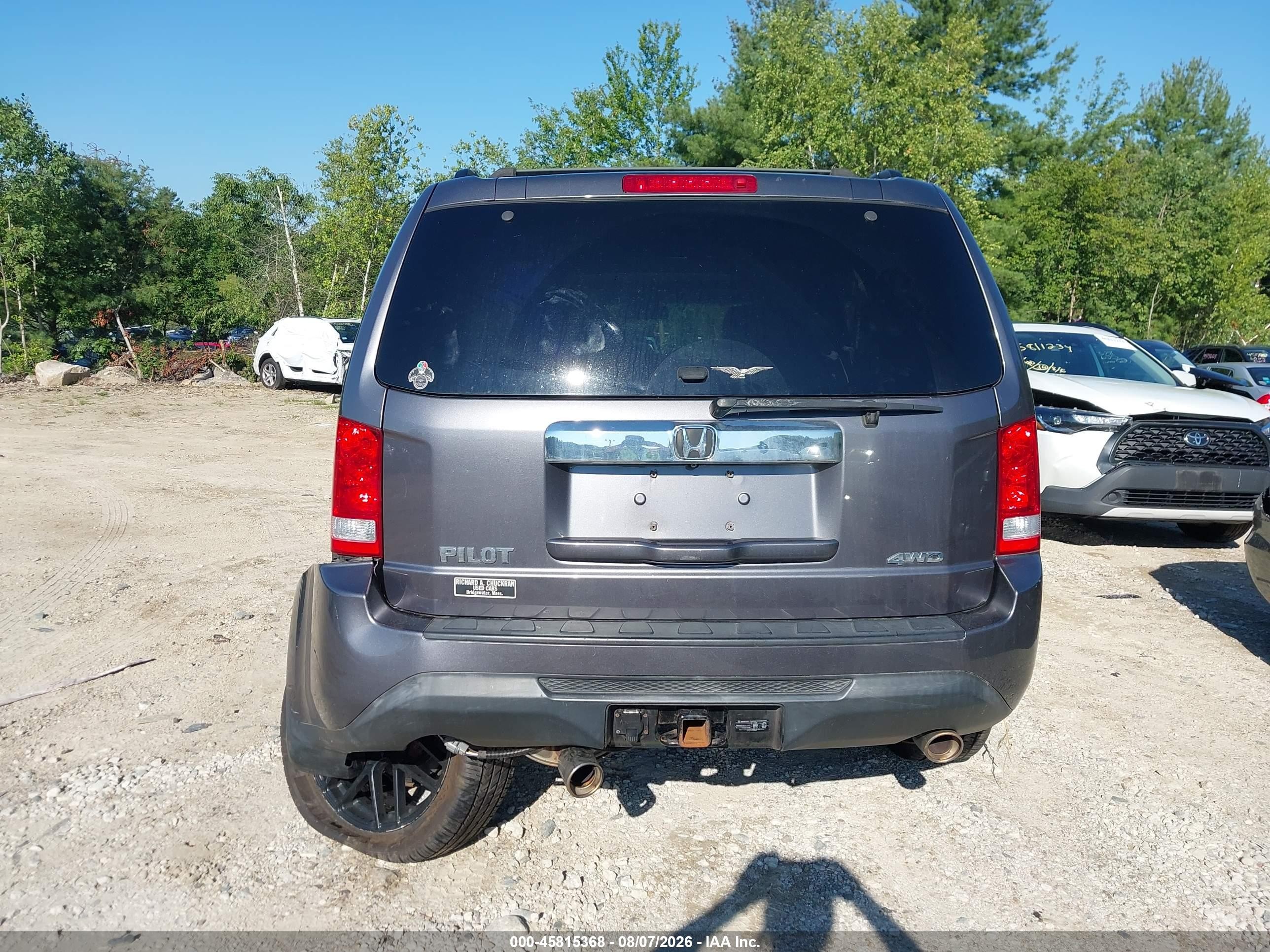 2014 Honda Pilot Ex-l Gray vin: 5FNYF4H75EB027570