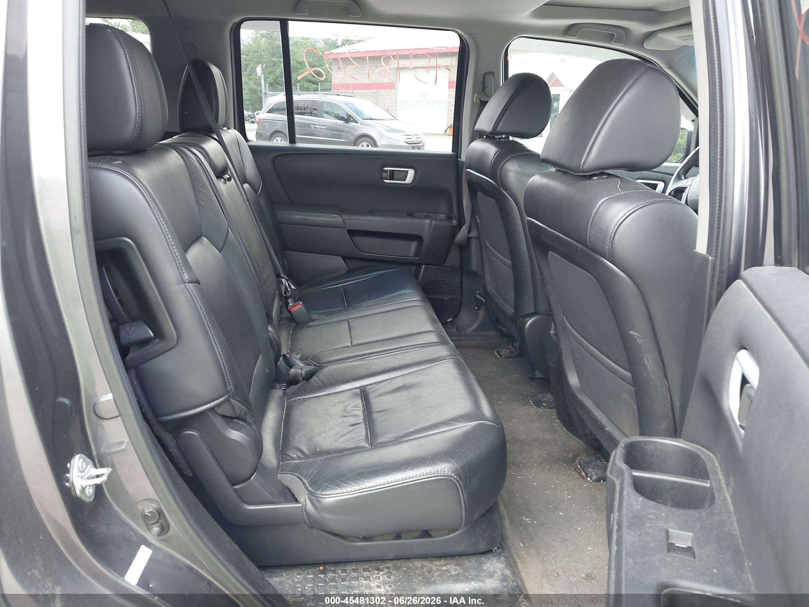 2014 Honda Pilot Ex-l Gray vin: 5FNYF4H75EB038052