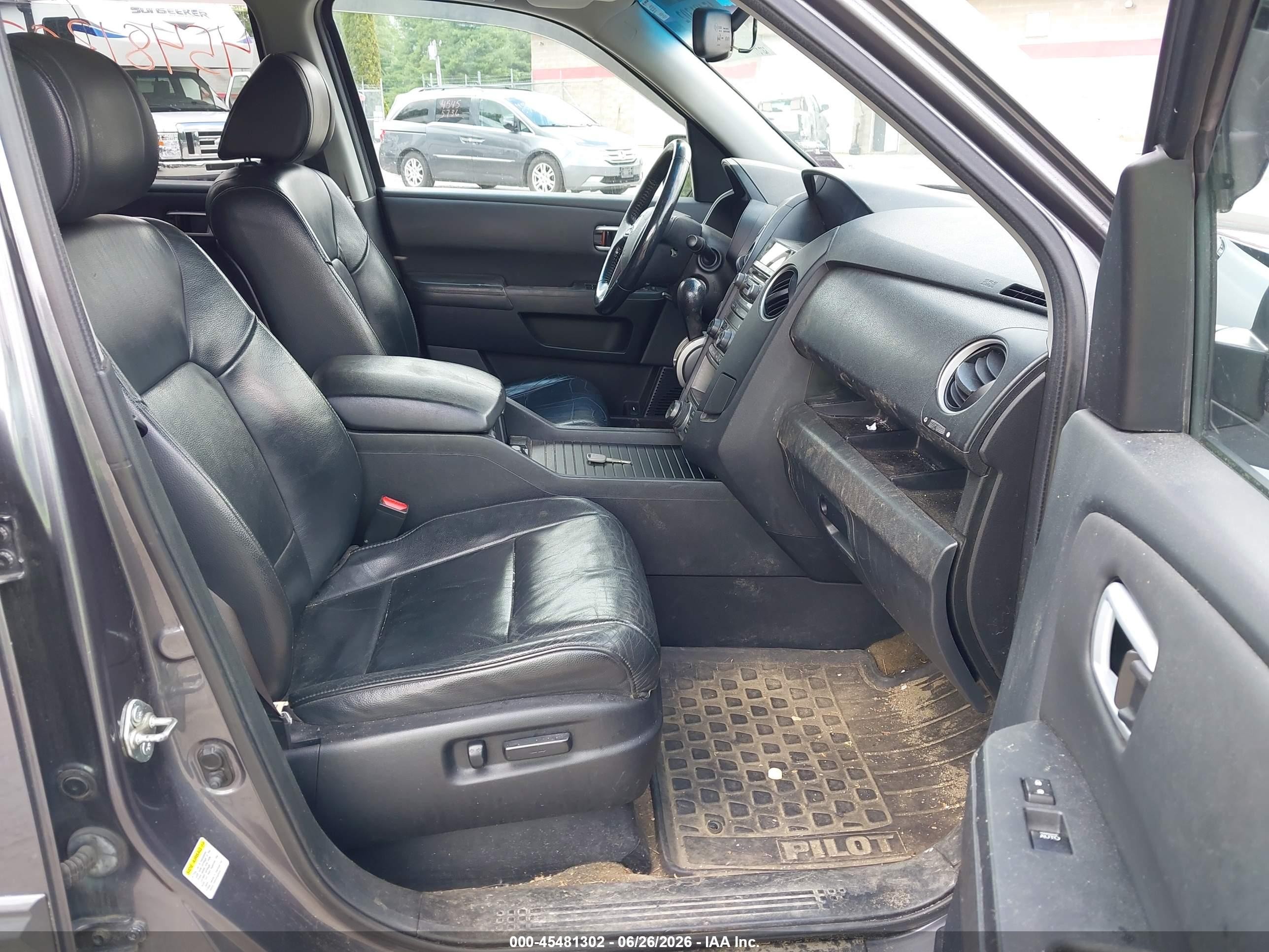 2014 Honda Pilot Ex-l Gray vin: 5FNYF4H75EB038052