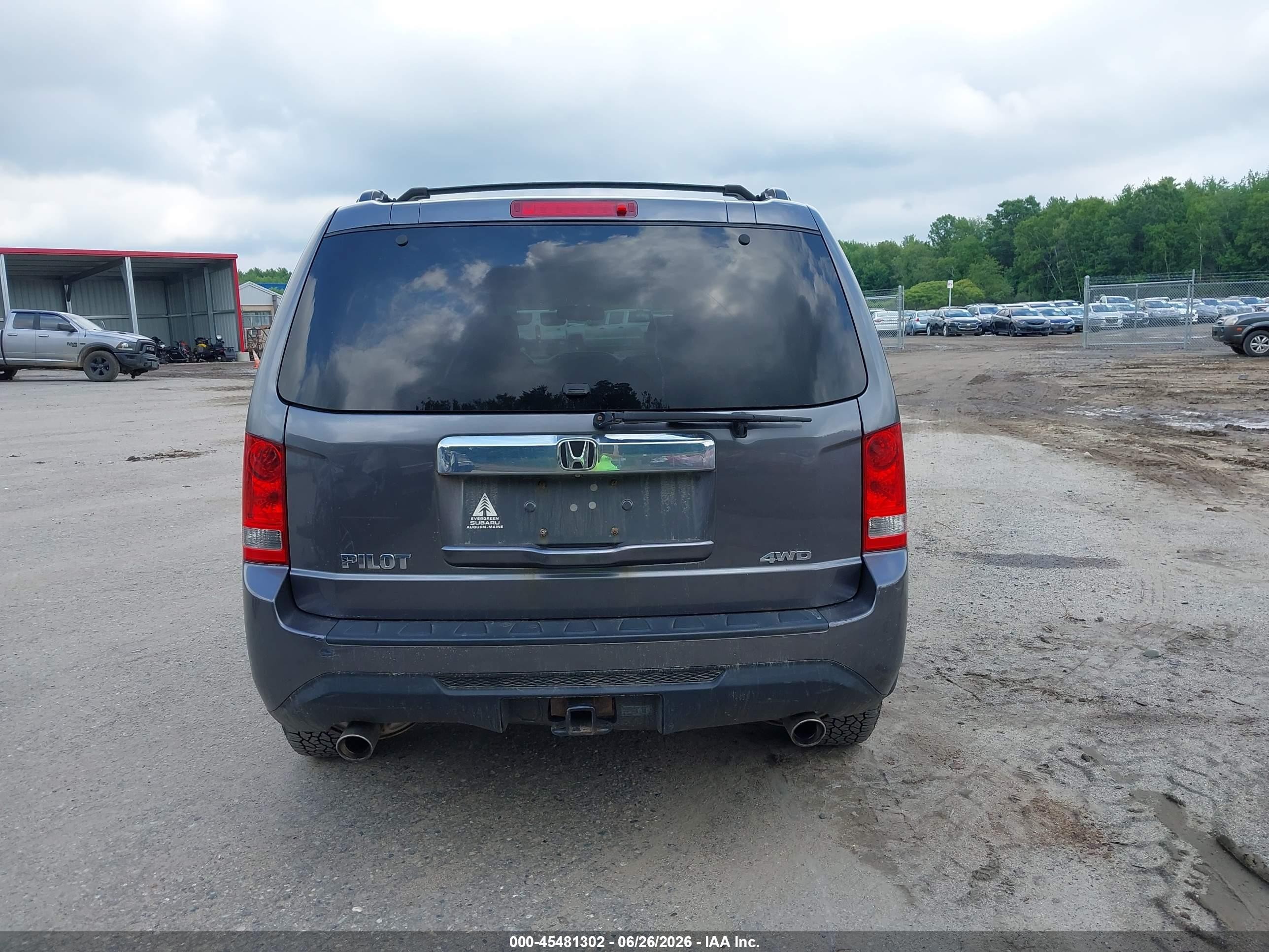 2014 Honda Pilot Ex-l Gray vin: 5FNYF4H75EB038052