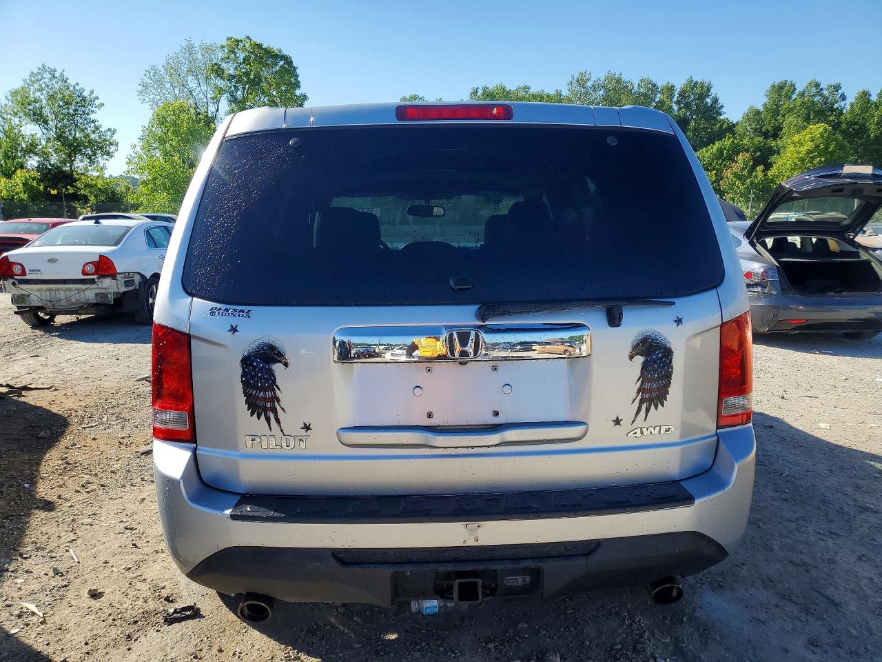 2015 Honda Pilot Exln Silver vin: 5FNYF4H75FB031703