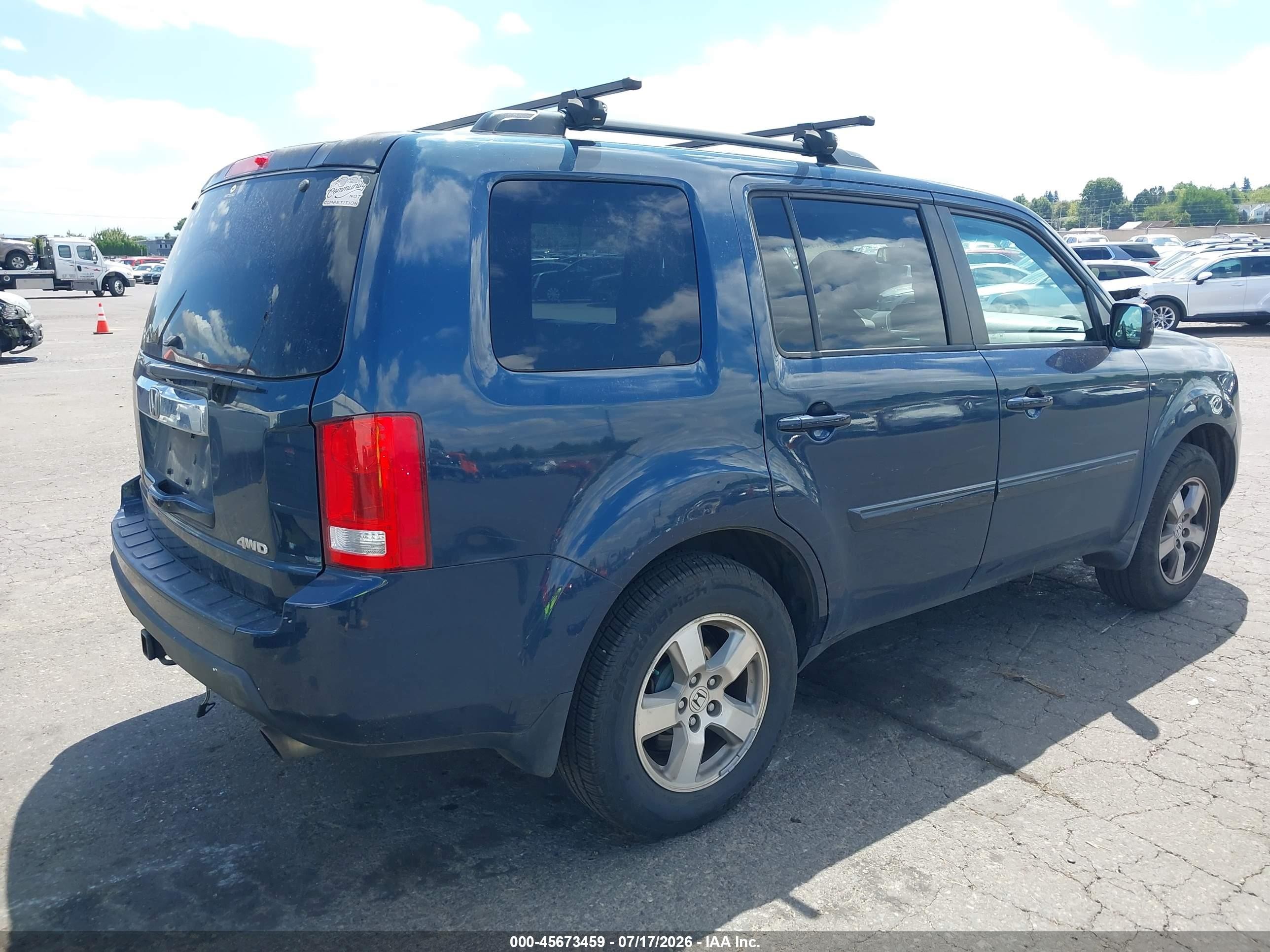 2011 Honda Pilot Ex-l Black vin: 5FNYF4H76BB012944