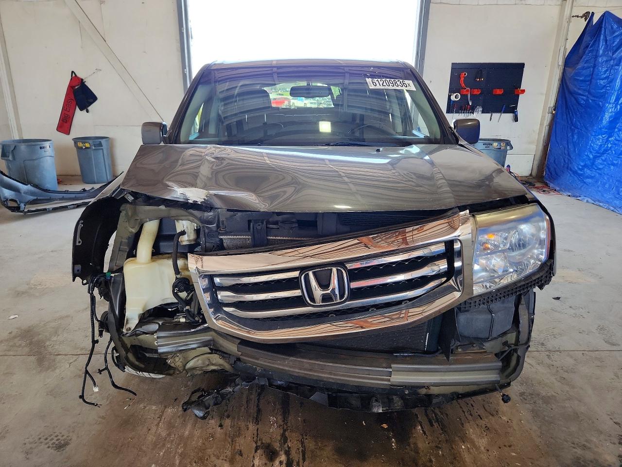 2012 Honda Pilot Exln Gray vin: 5FNYF4H76CB005607