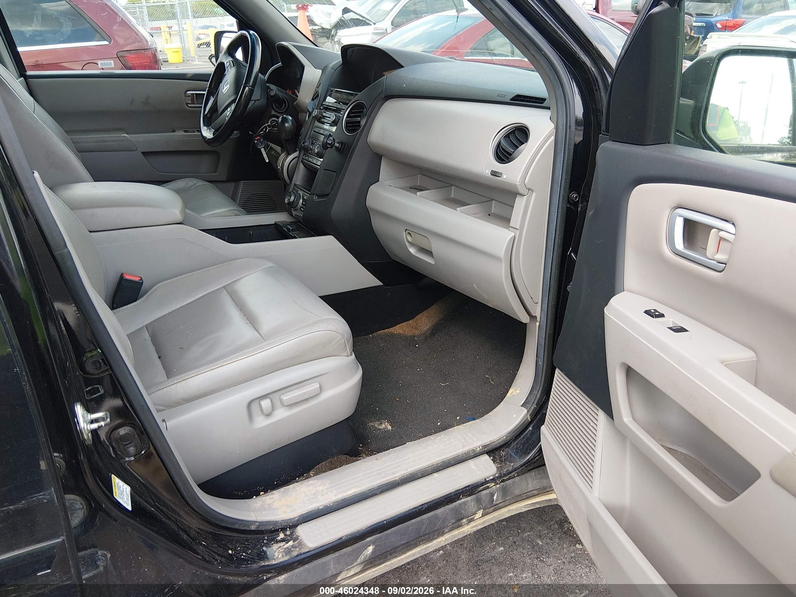 2013 Honda Pilot Ex-l Black vin: 5FNYF4H76DB021503