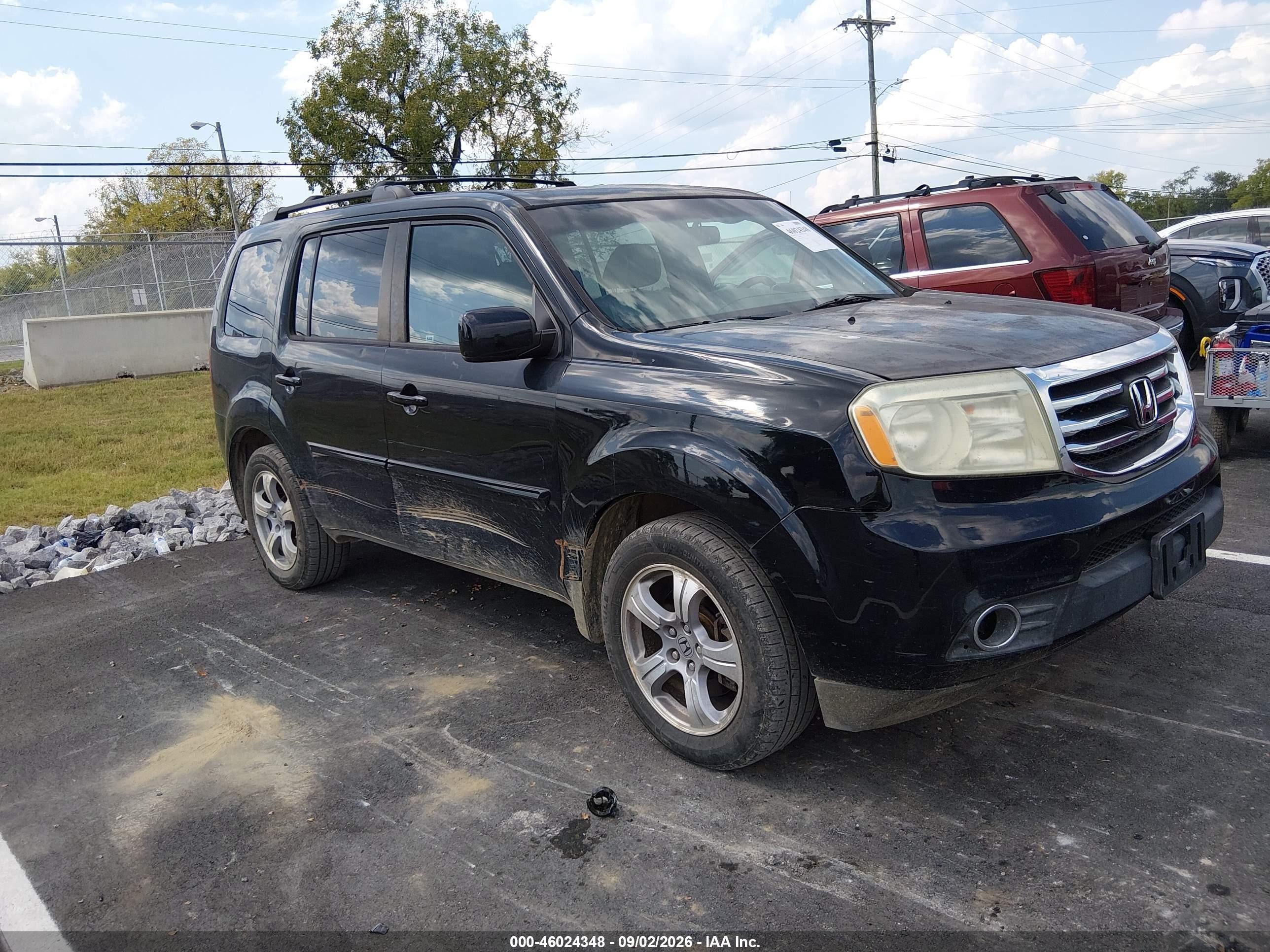 2013 Honda Pilot Ex-l Black vin: 5FNYF4H76DB021503