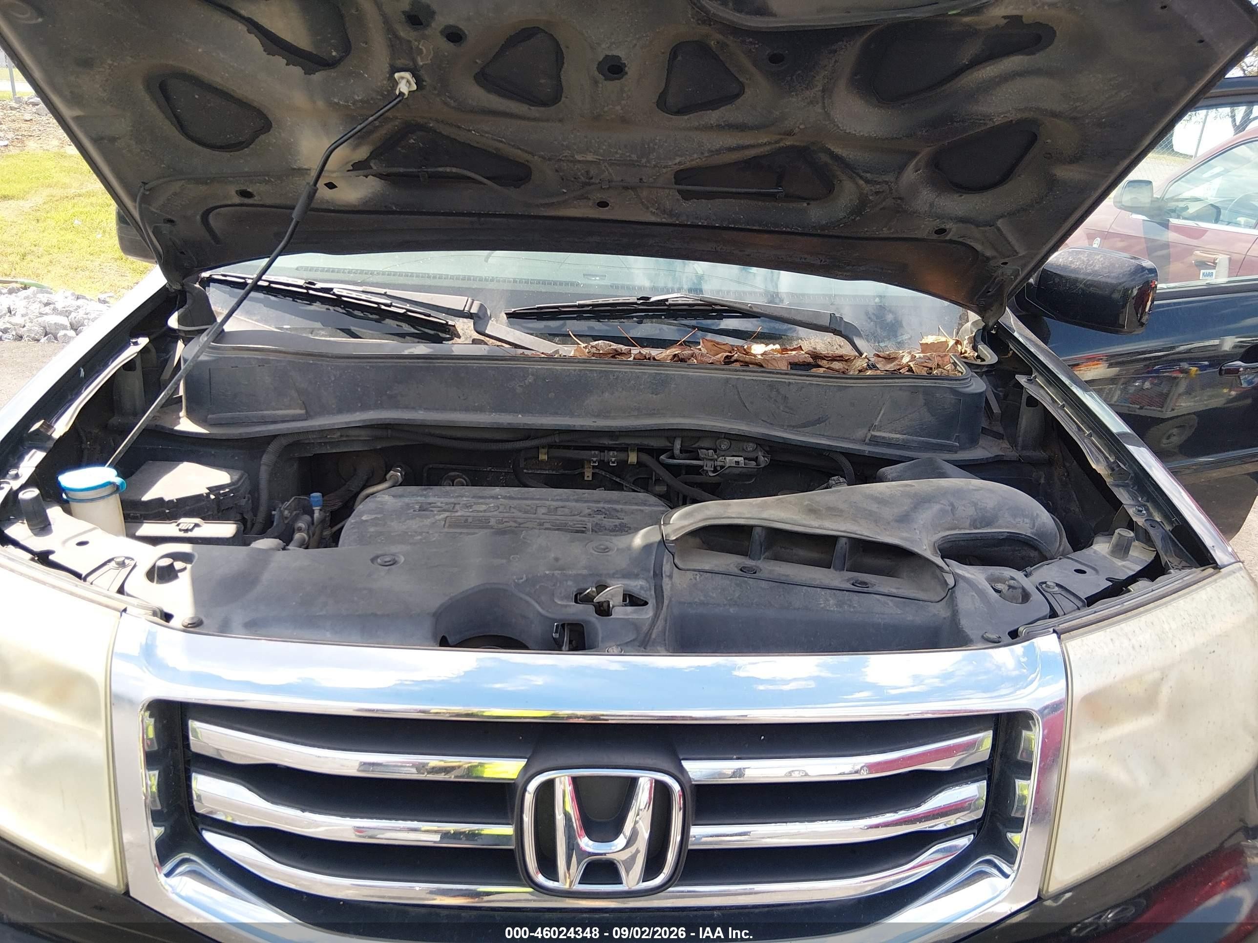 2013 Honda Pilot Ex-l Black vin: 5FNYF4H76DB021503