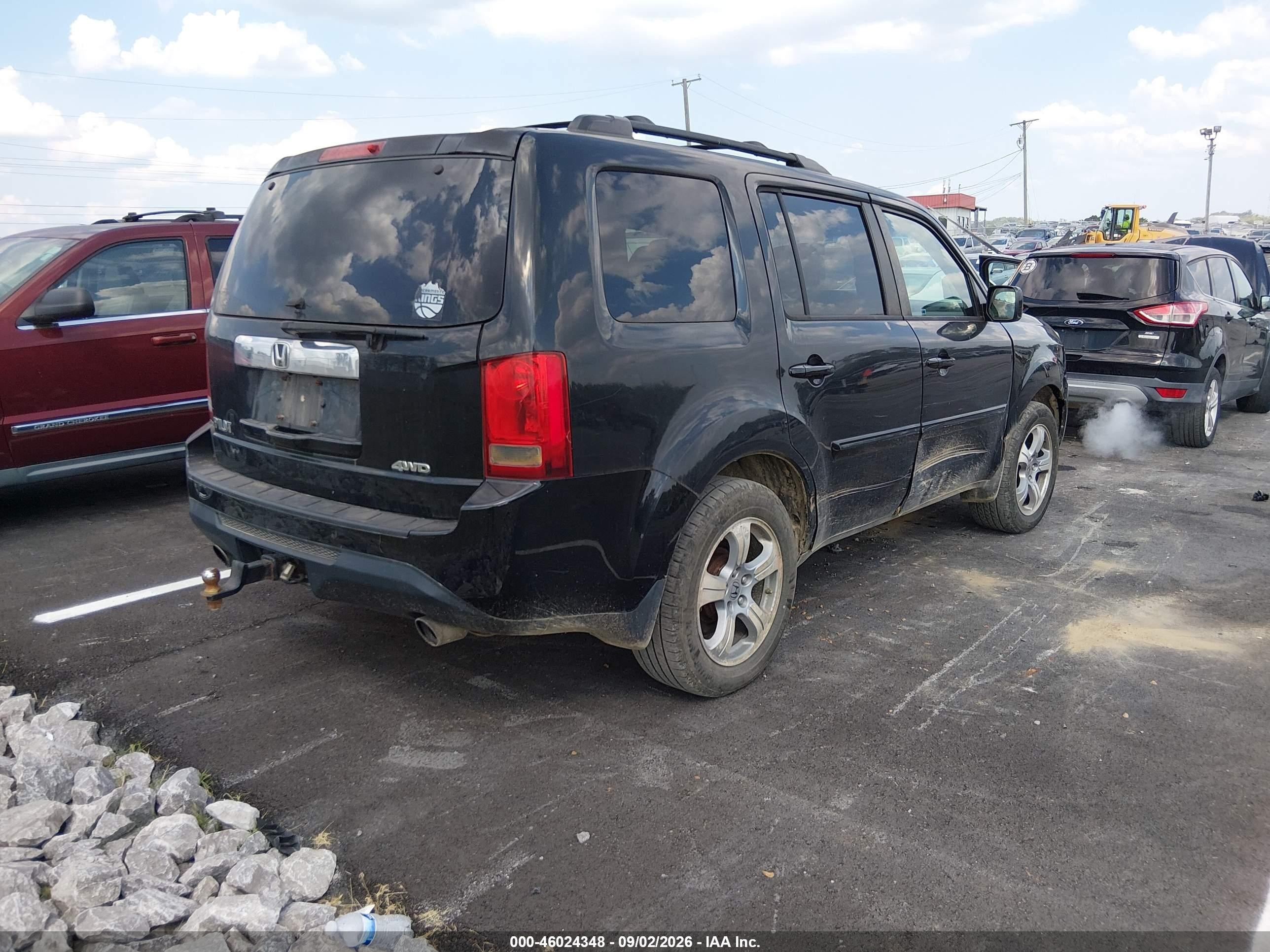 2013 Honda Pilot Ex-l Black vin: 5FNYF4H76DB021503