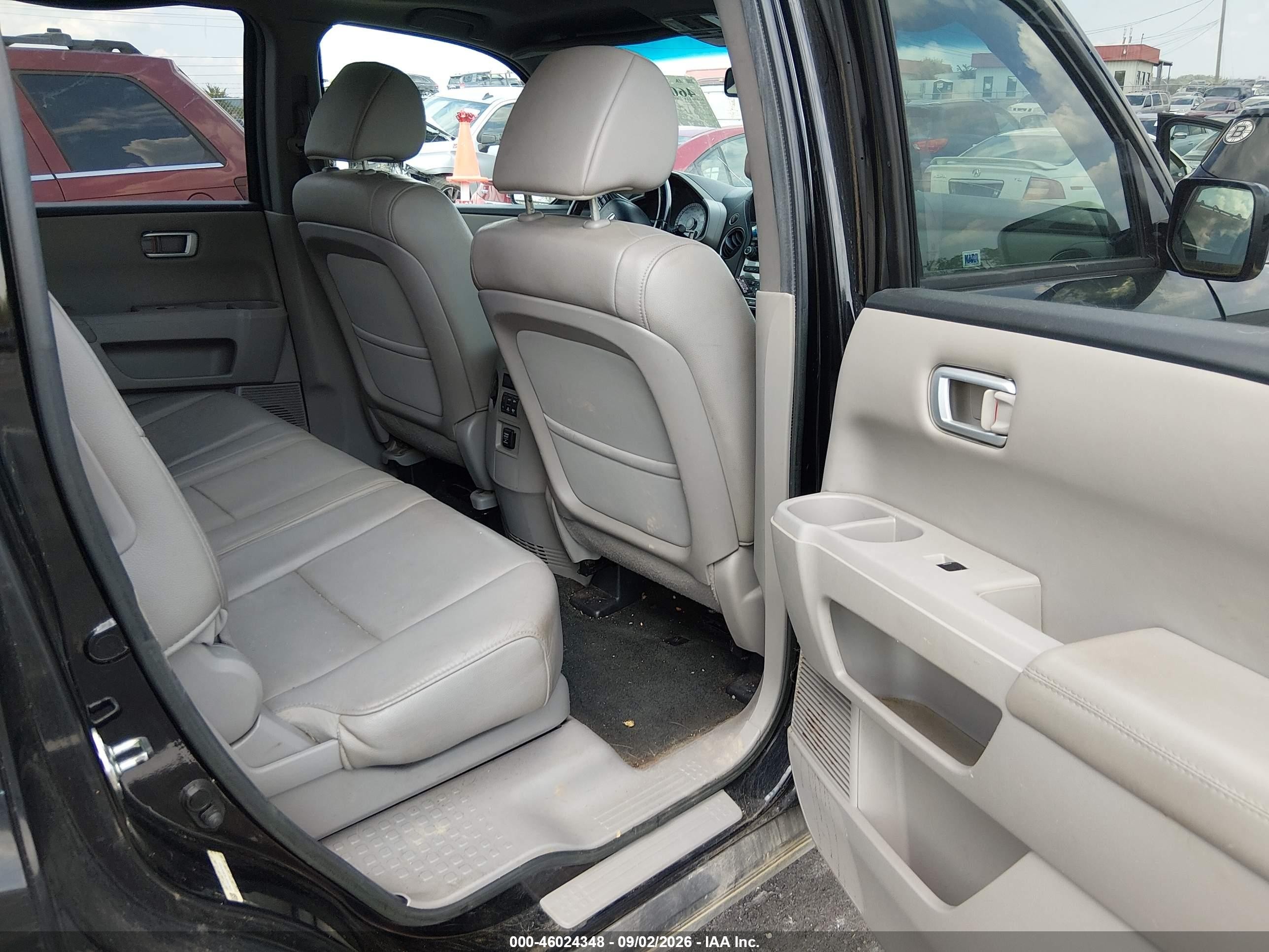 2013 Honda Pilot Ex-l Black vin: 5FNYF4H76DB021503