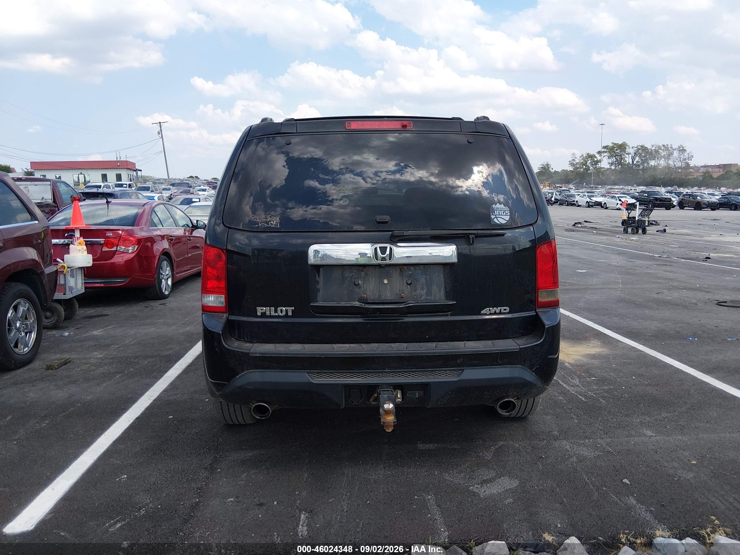 2013 Honda Pilot Ex-l Black vin: 5FNYF4H76DB021503