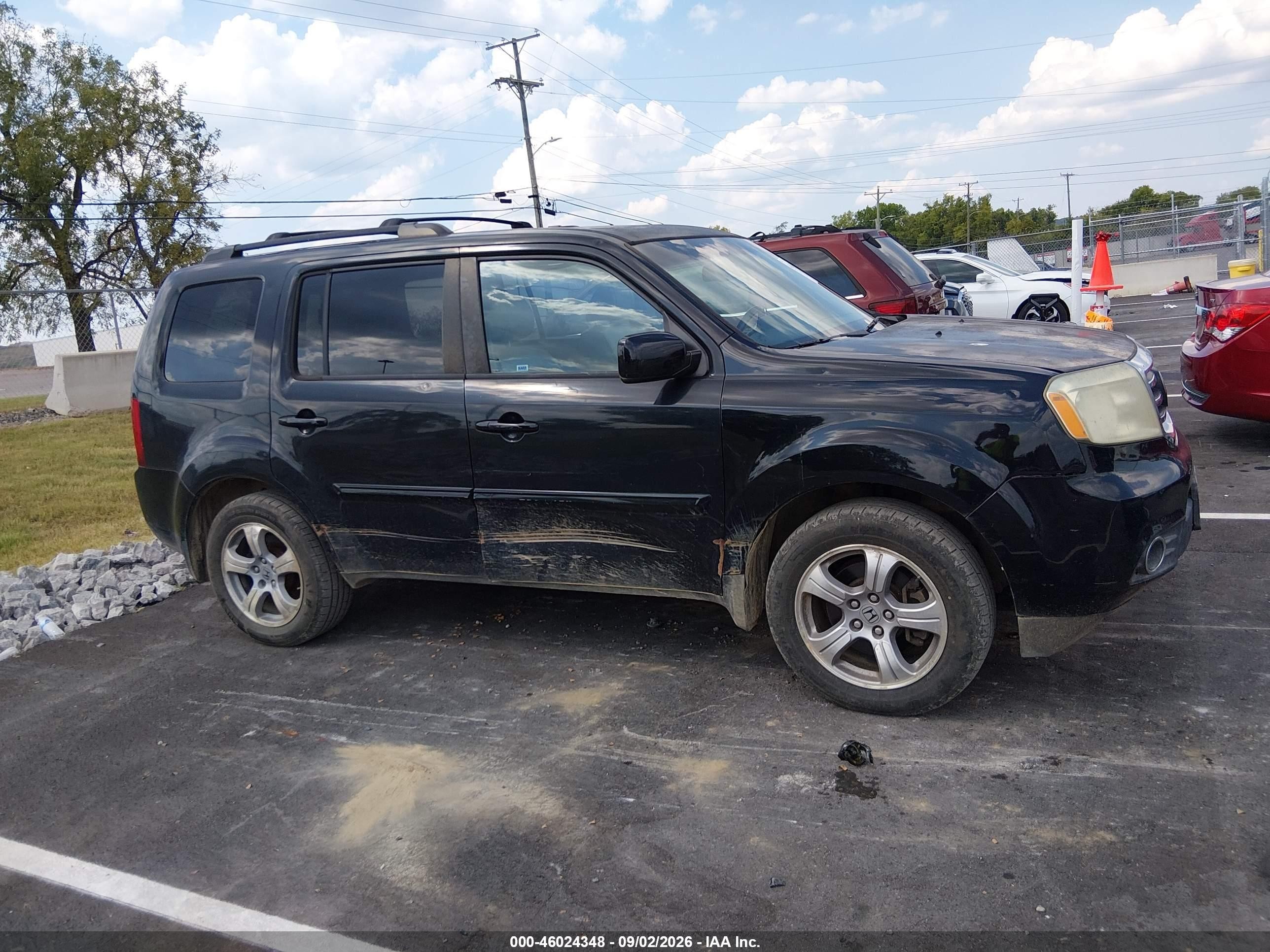 2013 Honda Pilot Ex-l Black vin: 5FNYF4H76DB021503