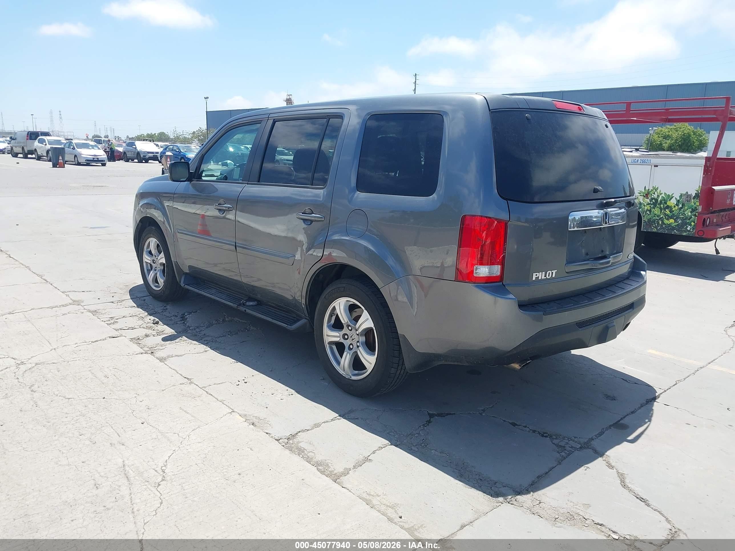 2013 Honda Pilot Ex-l Gray vin: 5FNYF4H76DB062486