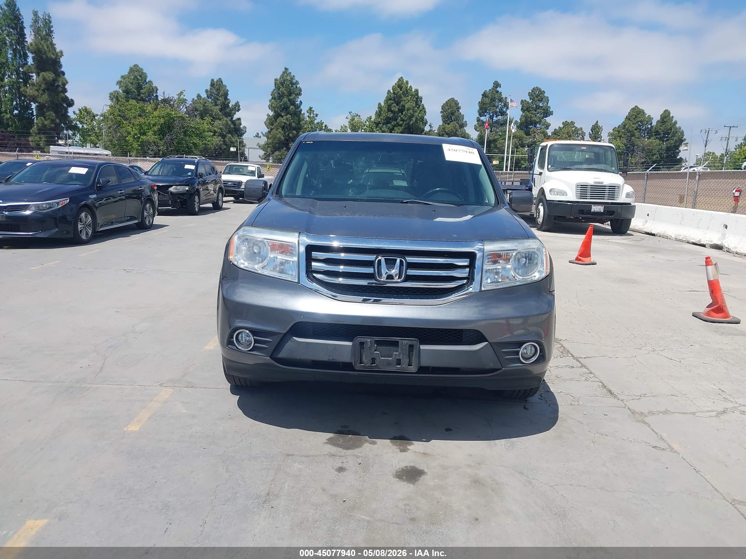 2013 Honda Pilot Ex-l Gray vin: 5FNYF4H76DB062486