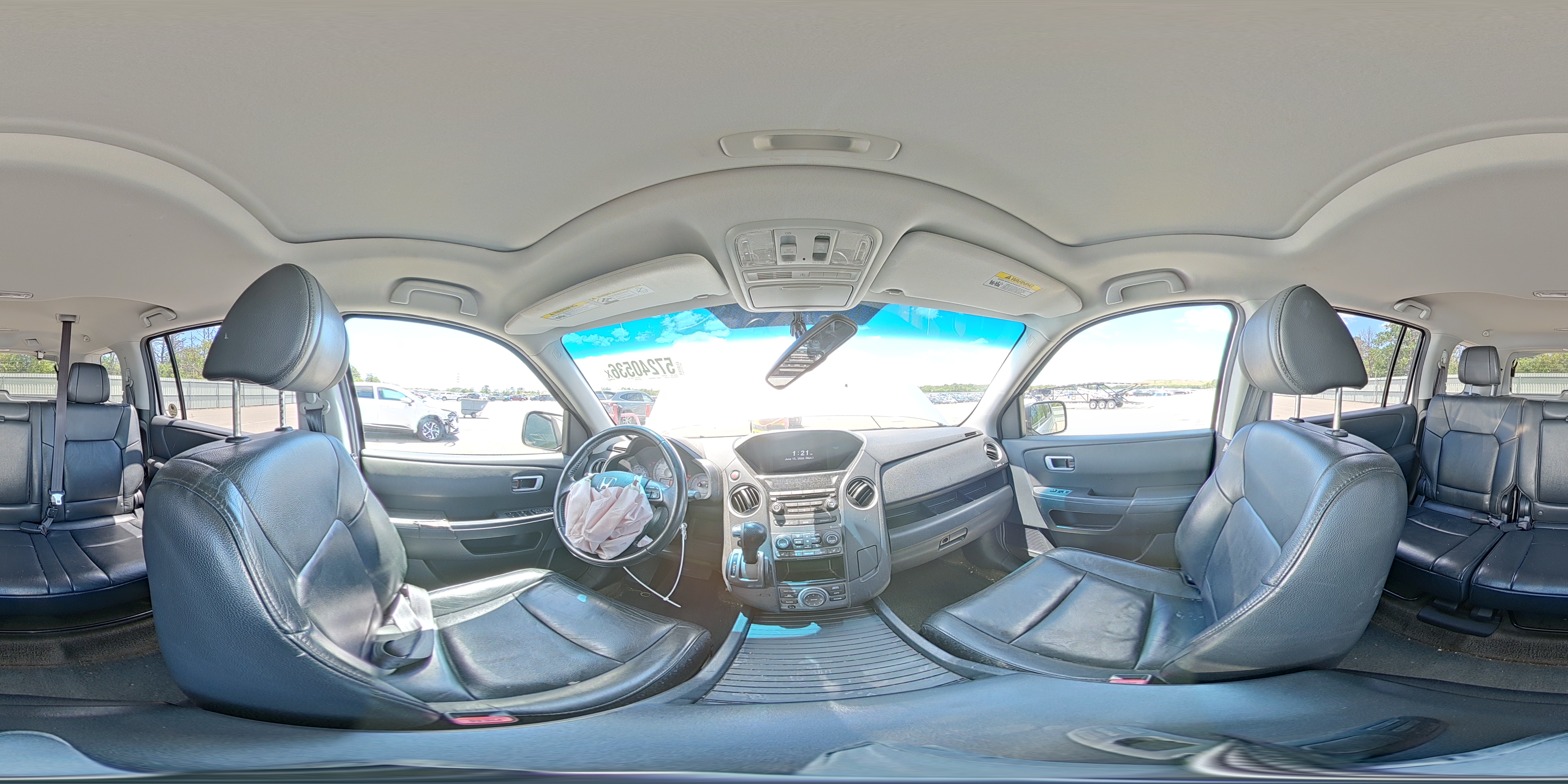 2014 Honda Pilot Ex-l( With Navi) Black vin: 5FNYF4H76EB009143