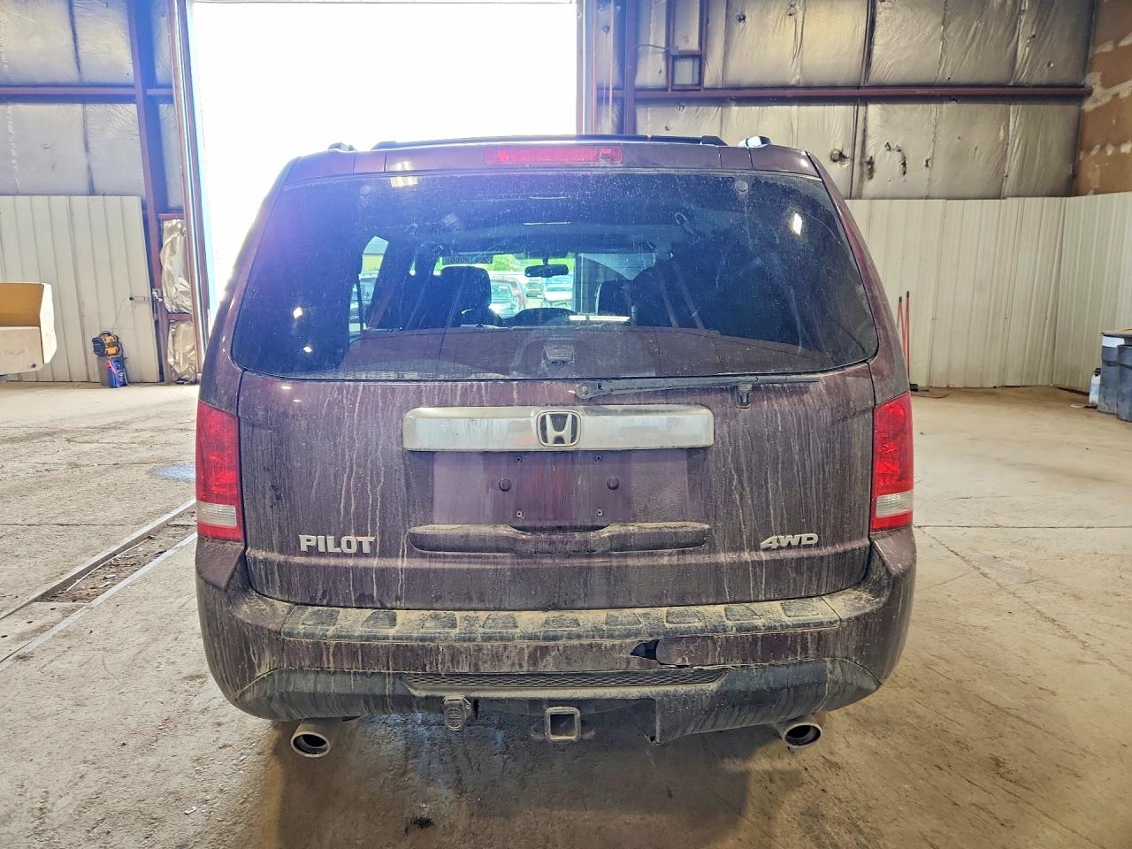 2015 Honda Pilot Exln Maroon vin: 5FNYF4H76FB043830