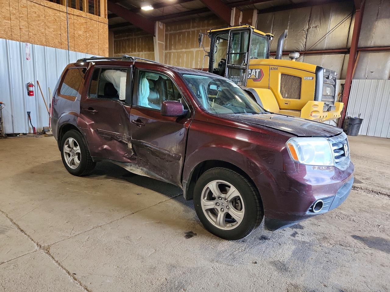 2015 Honda Pilot Exln Maroon vin: 5FNYF4H76FB043830